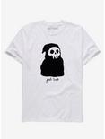 Just Tired Grim Reaper T-Shirt By Scary Busey, BLACK, hi-res
