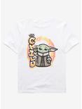 Star Wars The Mandalorian The Child Airbrush Youth T-Shirt - BoxLunch Exclusive, OFF WHITE, hi-res