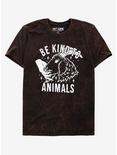 Be Kind To Animals Goat Wash T-Shirt By Dustin Wyatt Design, BLACK, hi-res