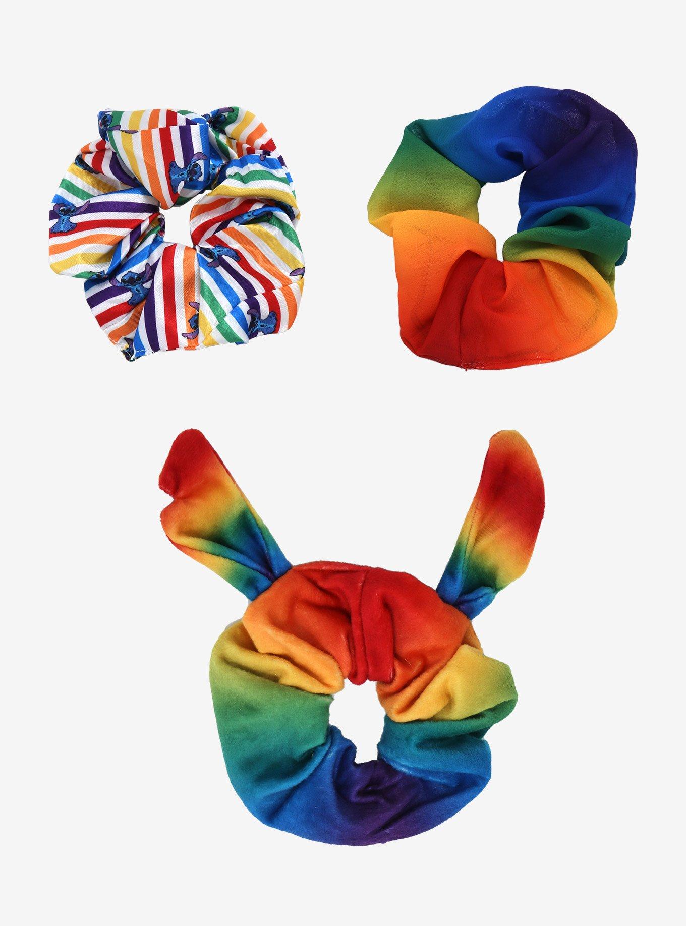 Disney Pride Lilo & Stitch Rainbow Scrunchy Set - BoxLunch Exclusive, , hi-res