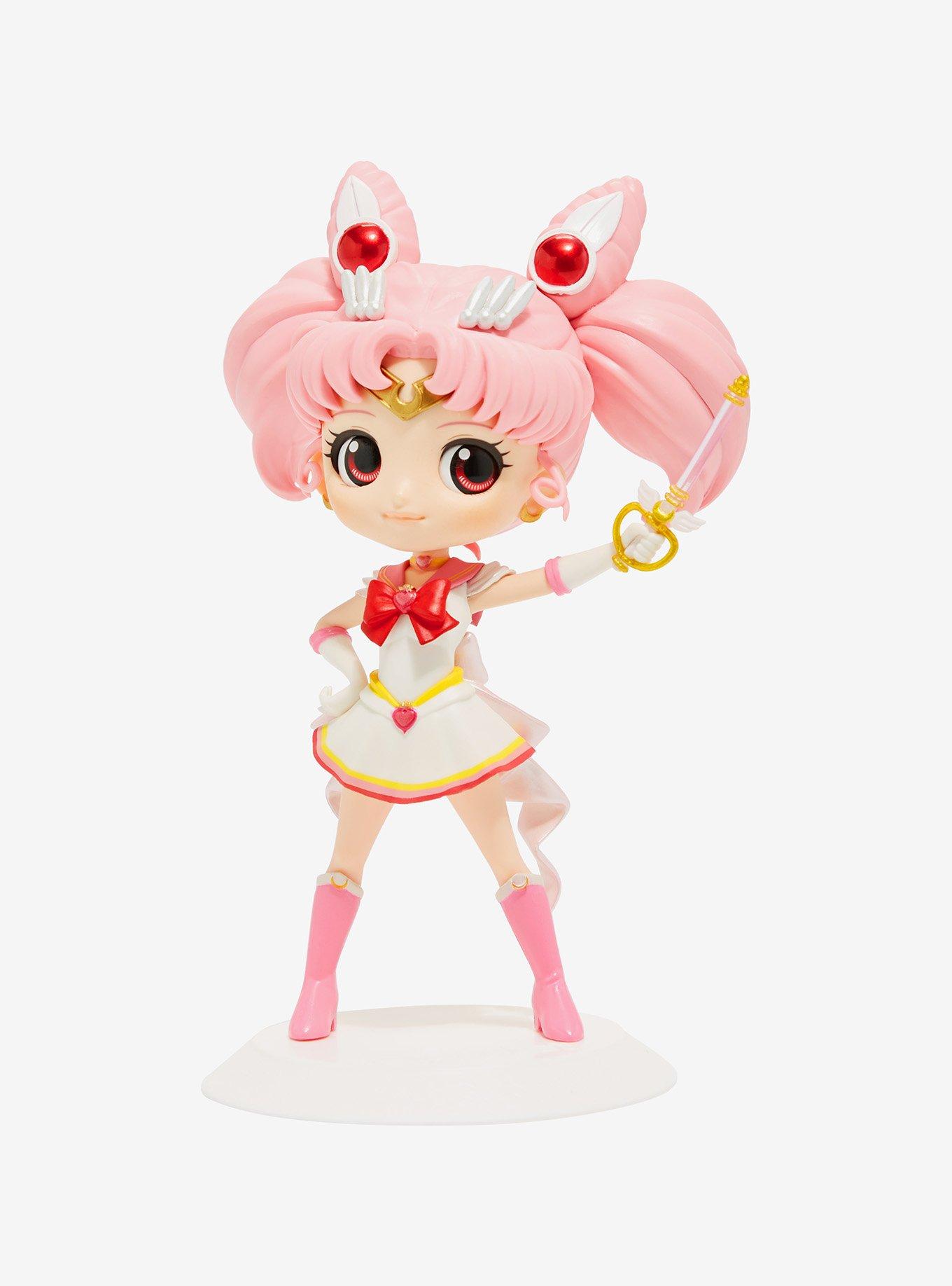 Banpresto Sailor Moon Eternal Q Posket Super Sailor Chibi Moon (Kaleidoscope Ver.) Figure, , hi-res