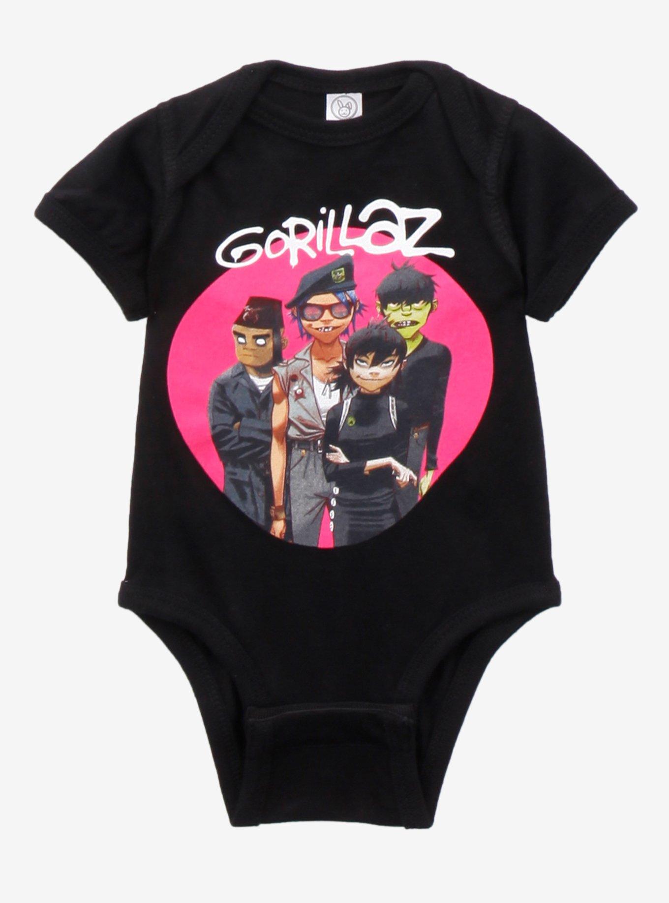 Gorillaz Humanz Group Infant Bodysuit, BLACK, hi-res