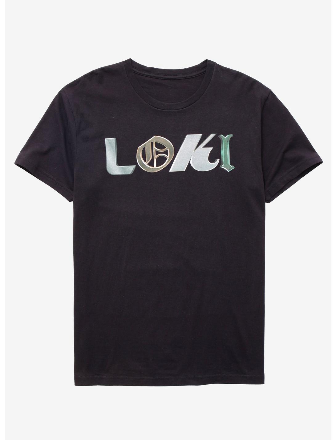 Marvel Loki Logo T-Shirt, BLACK, hi-res