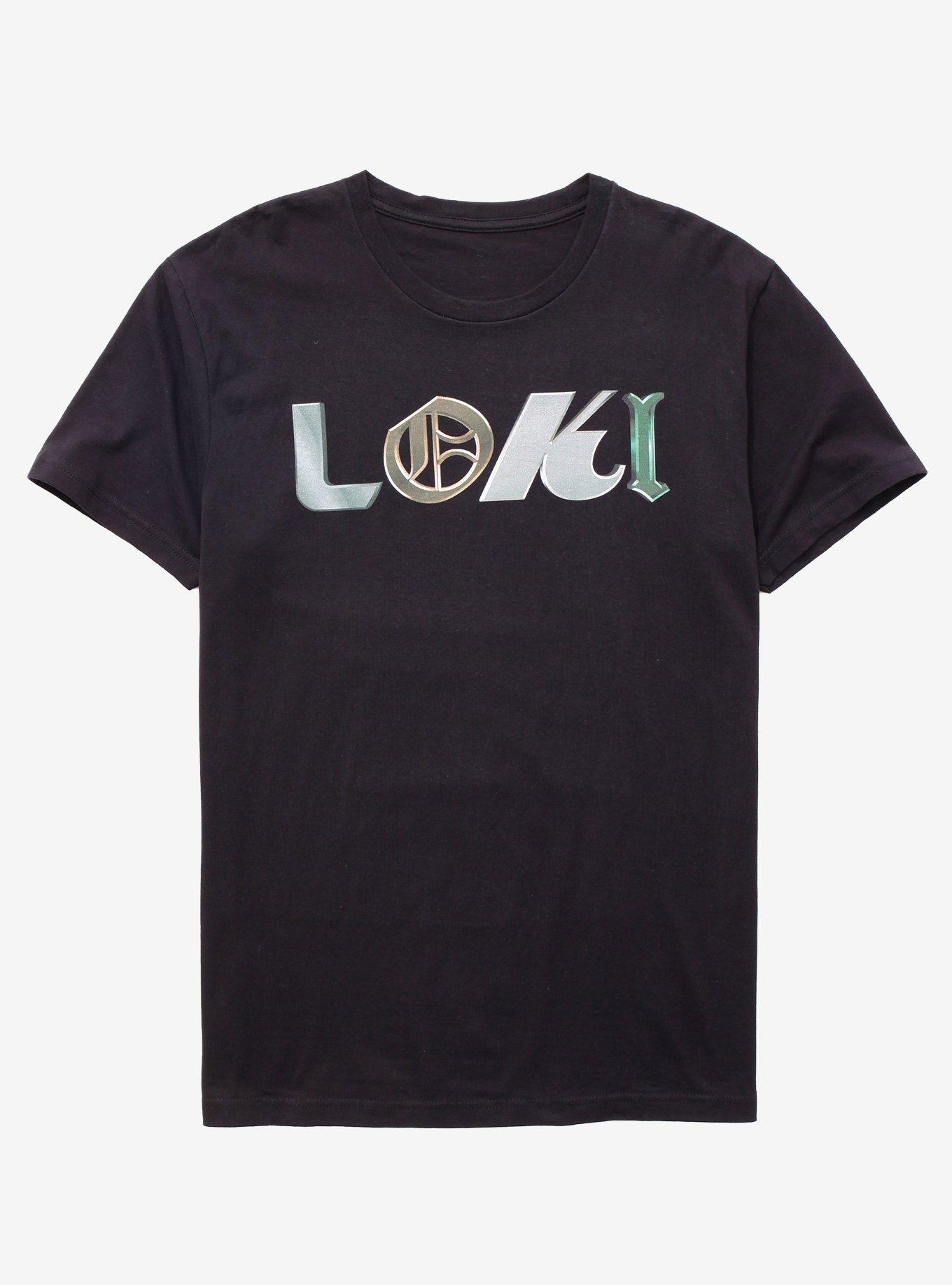 Marvel Loki Logo T-Shirt, BLACK, hi-res