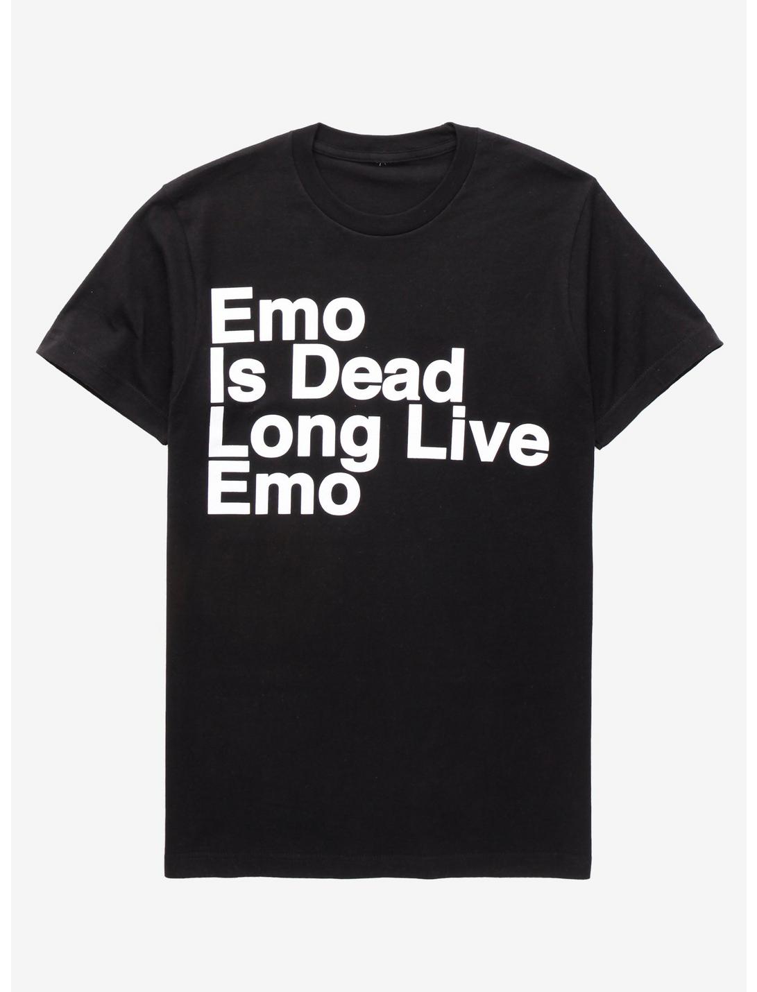 Dashboard Confessional Emo Is Dead T-Shirt, BLACK, hi-res