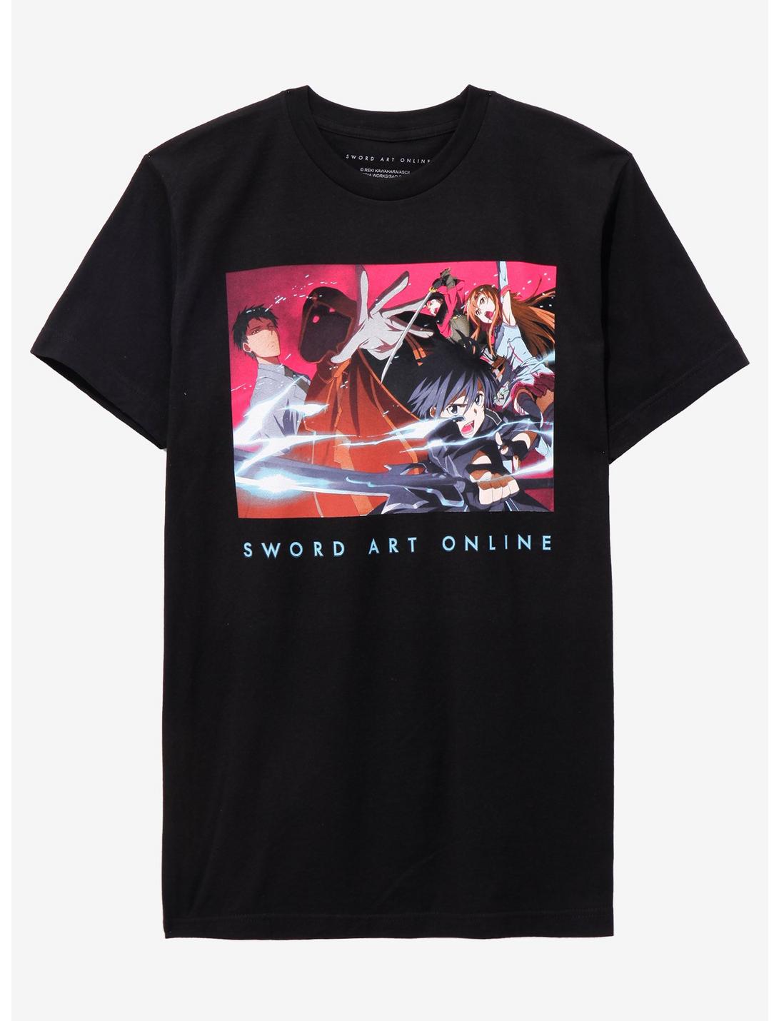 Sword Art Online Group T-Shirt, BLACK, hi-res