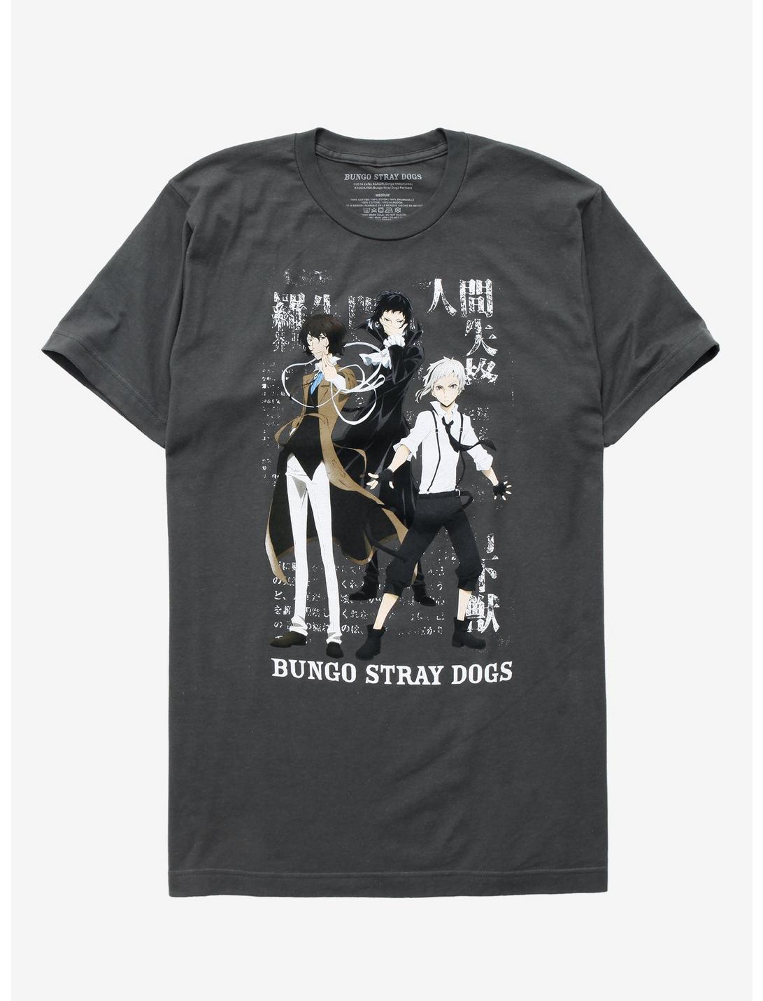 Bungo Stray Dogs Group T-Shirt, BLACK, hi-res