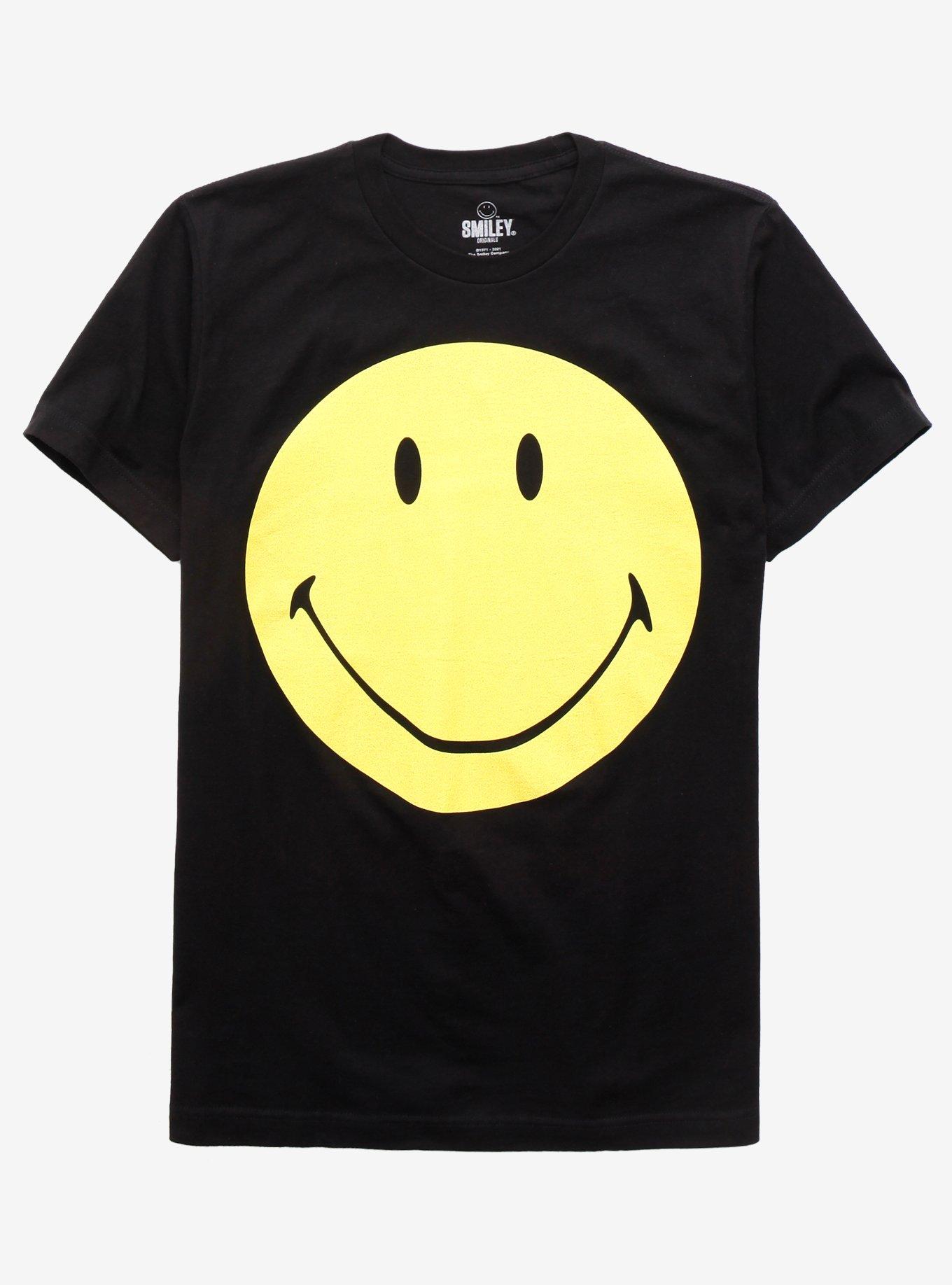 Smiley Logo T-Shirt, BLACK, hi-res