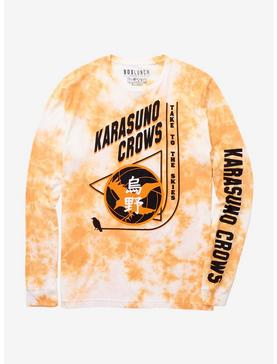 Haikyu!! Karasuno Crows Tie-Dye Long Sleeve T-Shirt - BoxLunch Exclusive, , hi-res