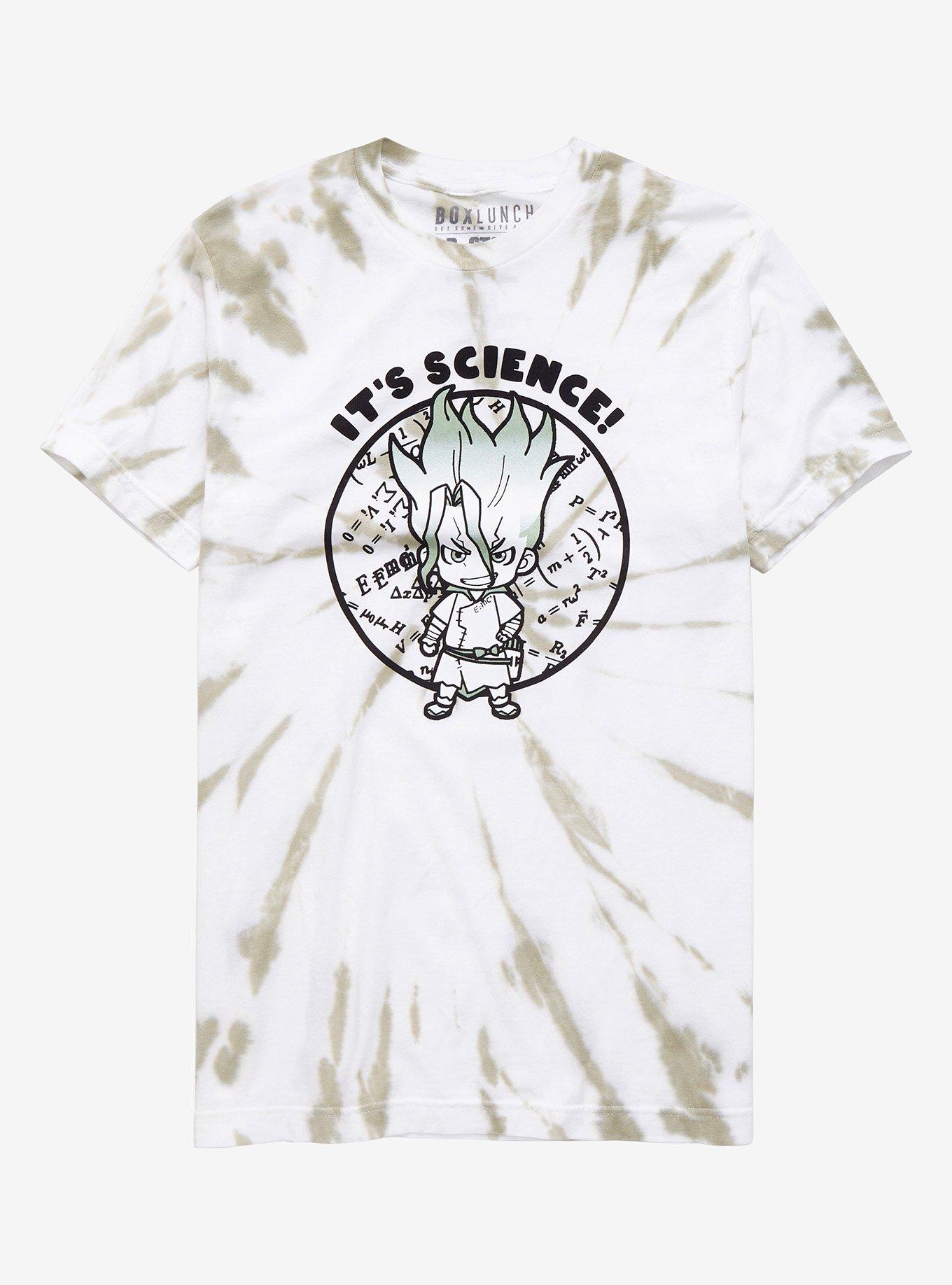 Dr. Stone It's Science Chibi Senku Ishigami Women's Tie-Dye T-Shirt - BoxLunch Exclusive, LIGHT GREEN, hi-res