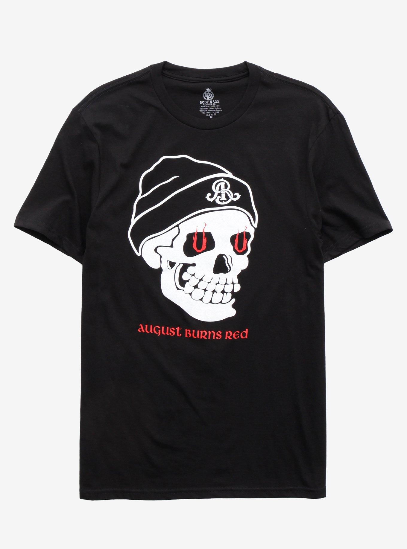 August Burns Red Skull Beanie T-Shirt, BLACK, hi-res