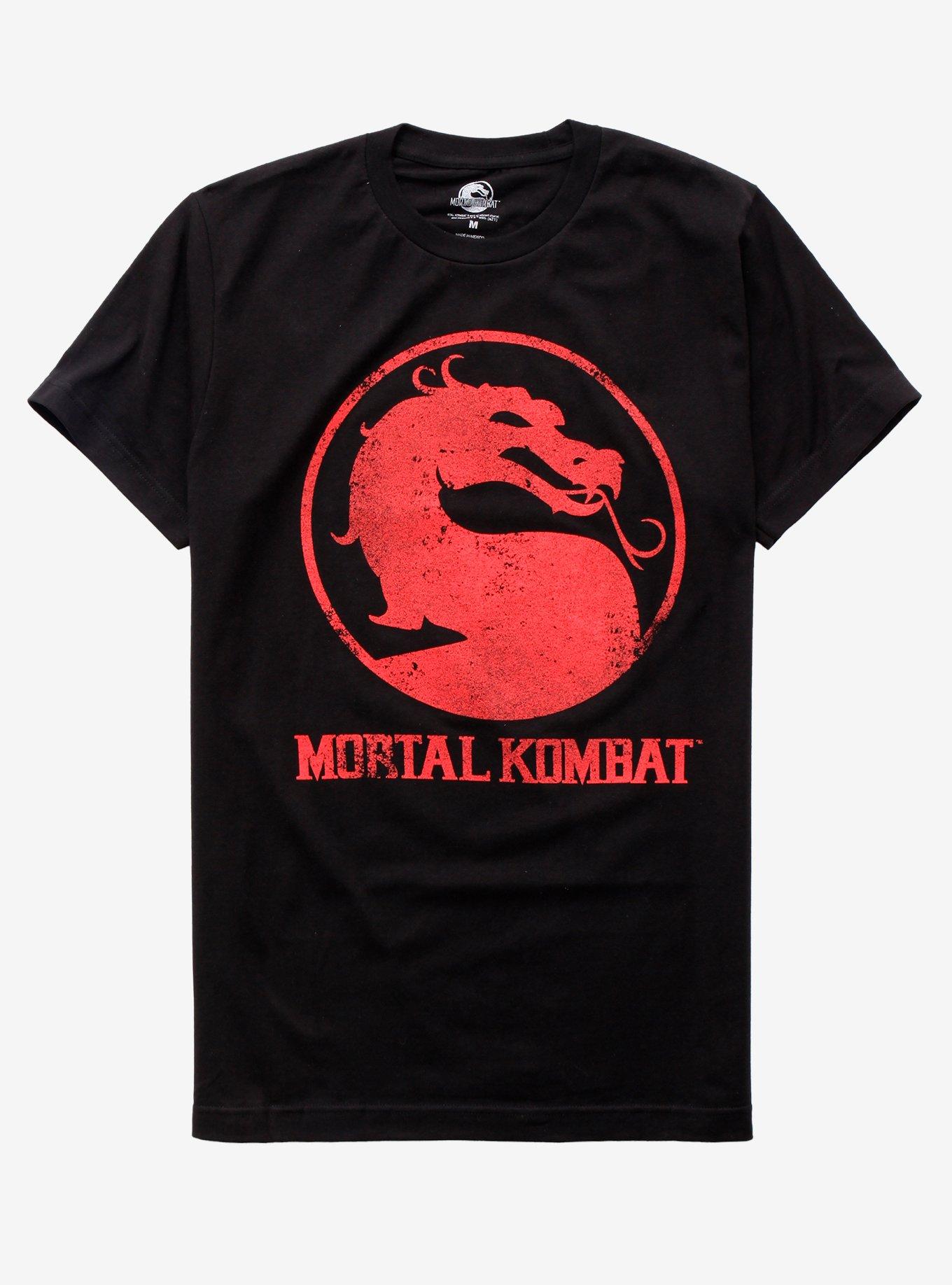 Mortal Kombat Logo T-Shirt, BLACK, hi-res