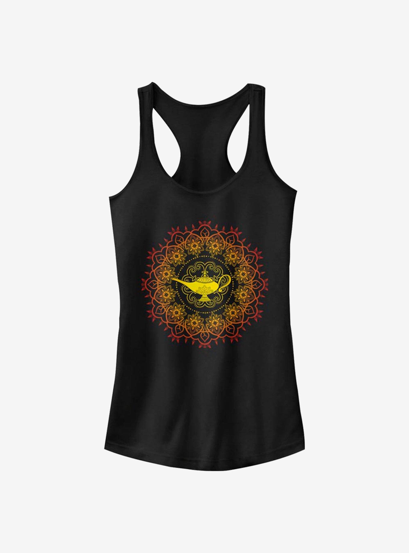 Disney Aladdin Lamp Mandala Girls Tank, BLACK, hi-res