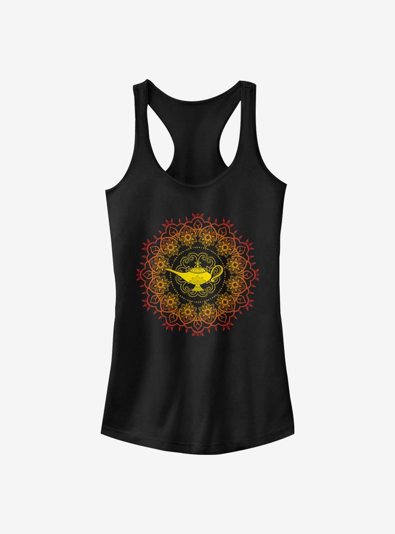 Disney Aladdin Lamp Mandala Girls Tank - BLACK | Hot Topic