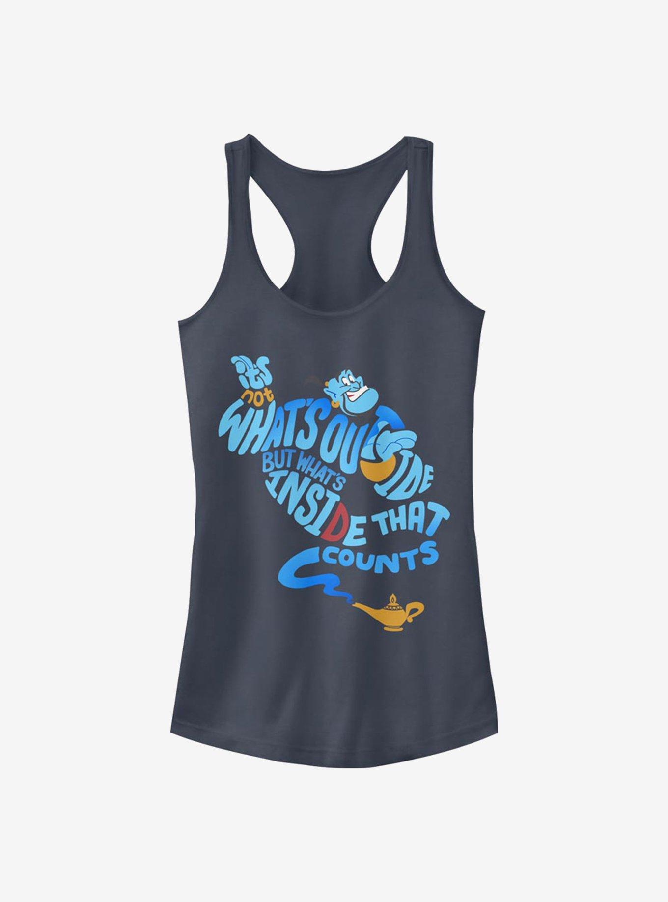 Disney Aladdin Quote Genie Bottle Girls Tank, INDIGO, hi-res