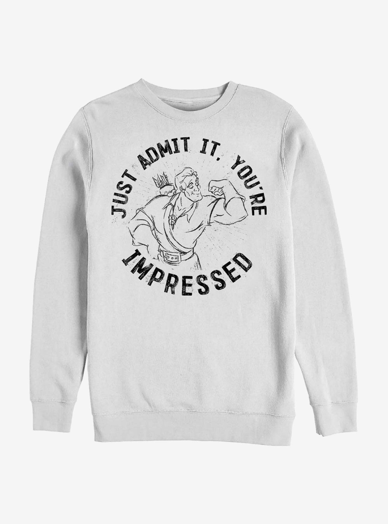 Disney Beauty And The Beast Youre Impressed Gaston Crew Sweatshirt, , hi-res