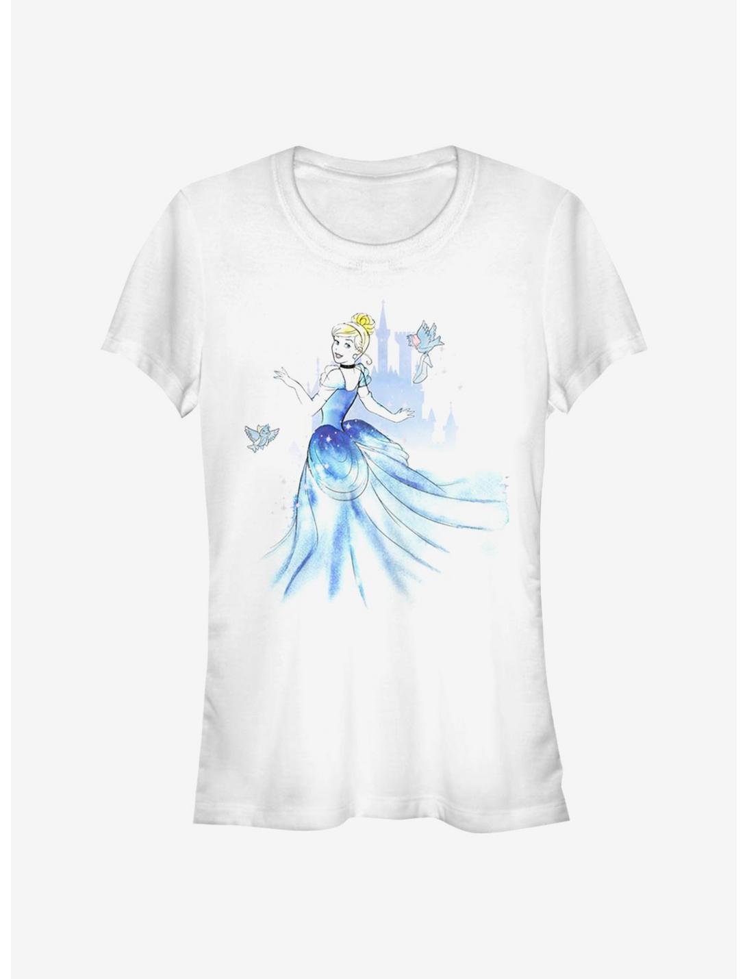 Disney Cinderella Portrait Girls T-Shirt, WHITE, hi-res