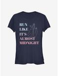 Disney Cinderella Run Like It's Almost Midnight Girls T-Shirt, NAVY, hi-res