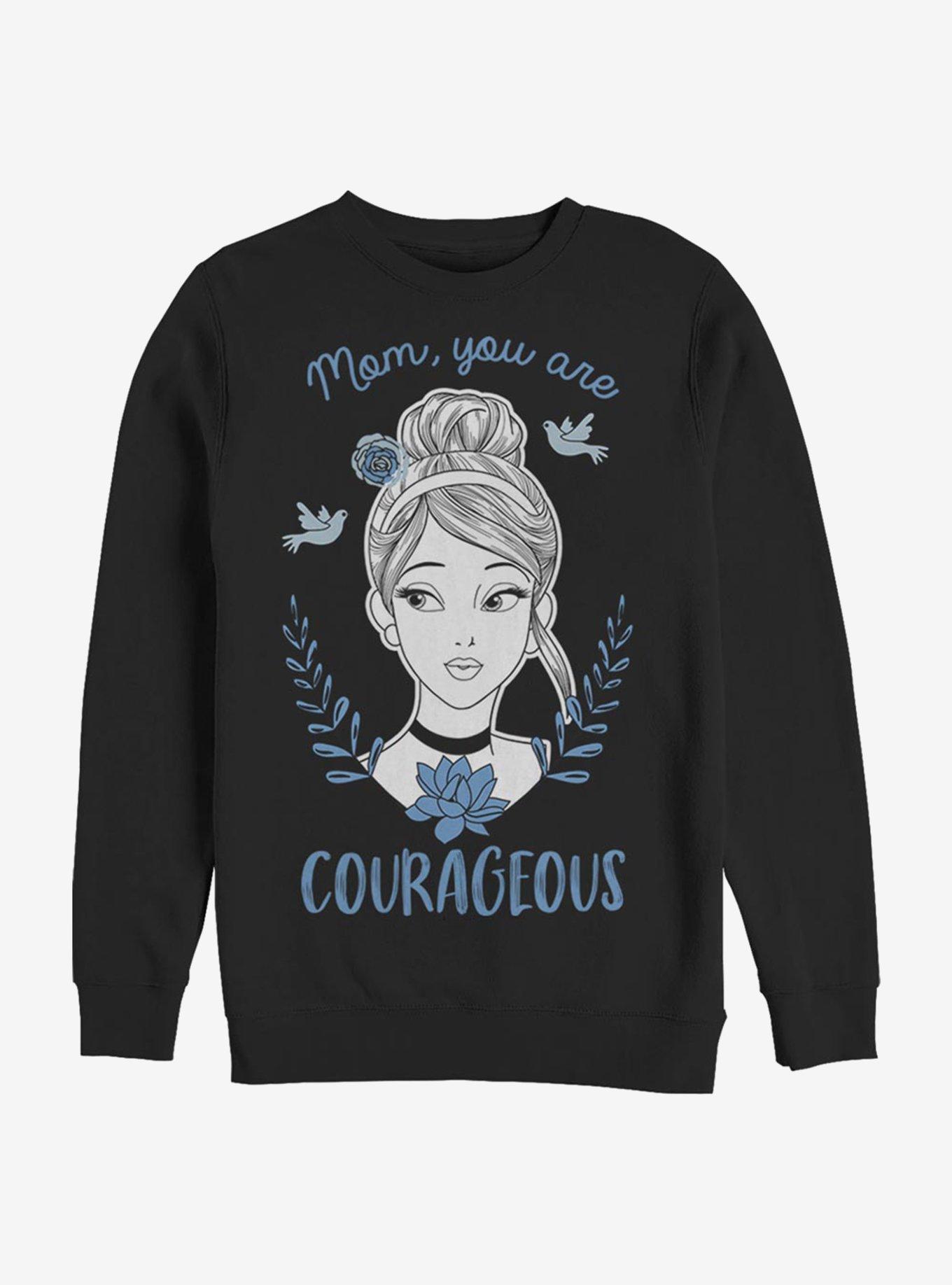 Disney Cinderella Courageous Mom Crew Sweatshirt, BLACK, hi-res