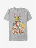 Disney Snow White And The Seven Dwarfs Squad Dwarf Stack T-Shirt, ATH HTR, hi-res