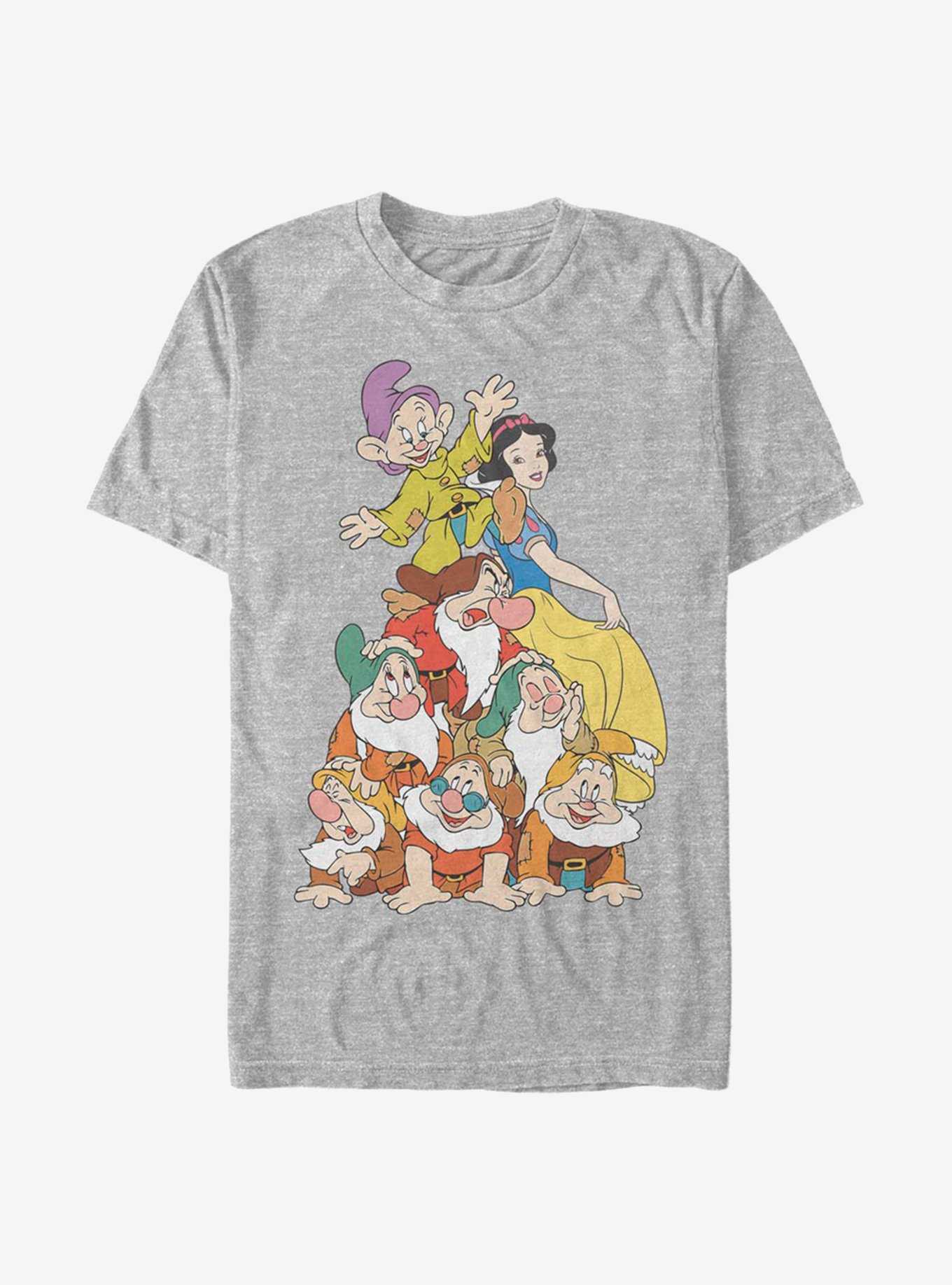 Disney Snow White And The Seven Dwarfs Squad Dwarf Stack T-Shirt, , hi-res