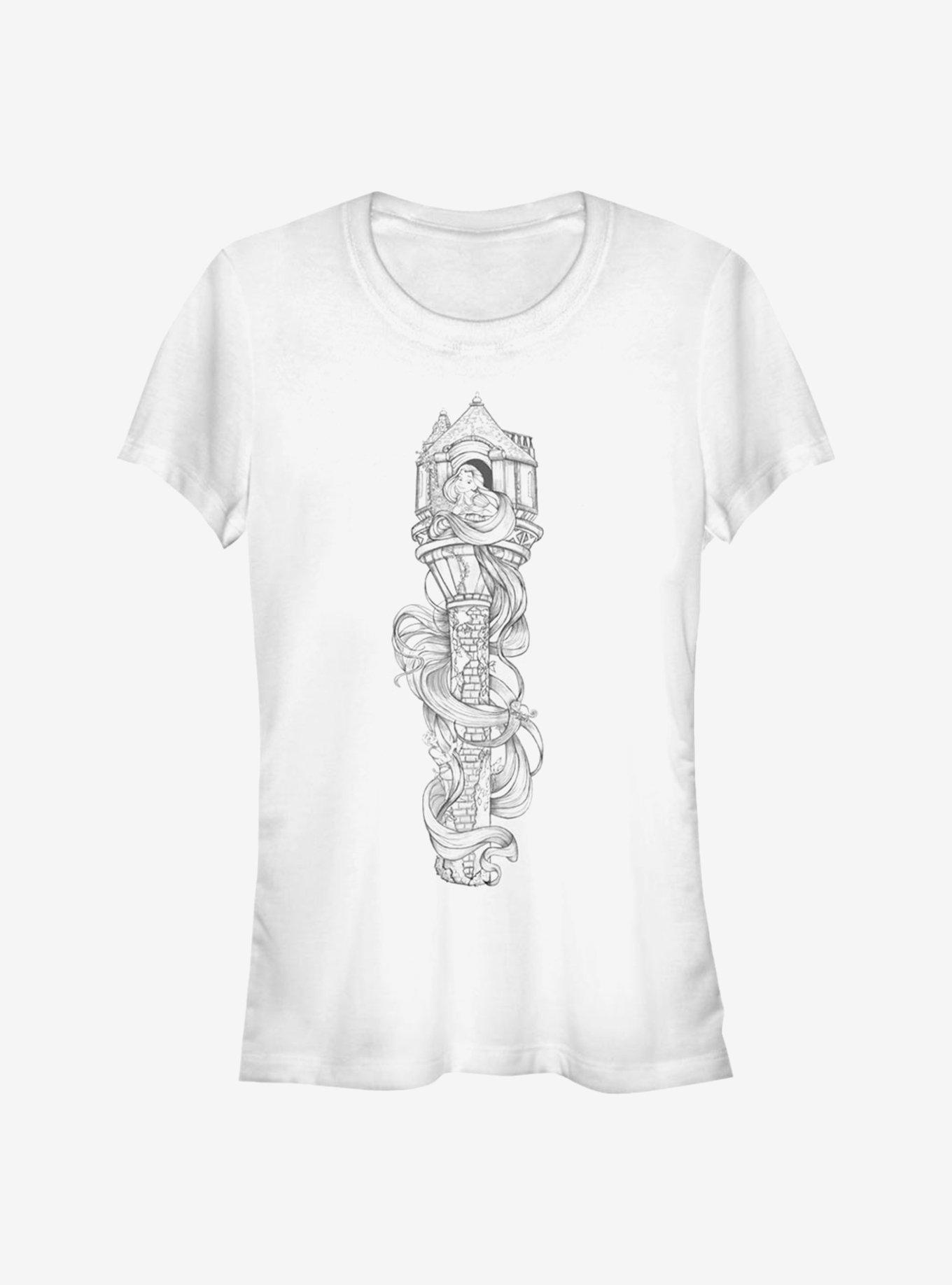 Disney Tangled Hair For Days Girls T-Shirt, WHITE, hi-res