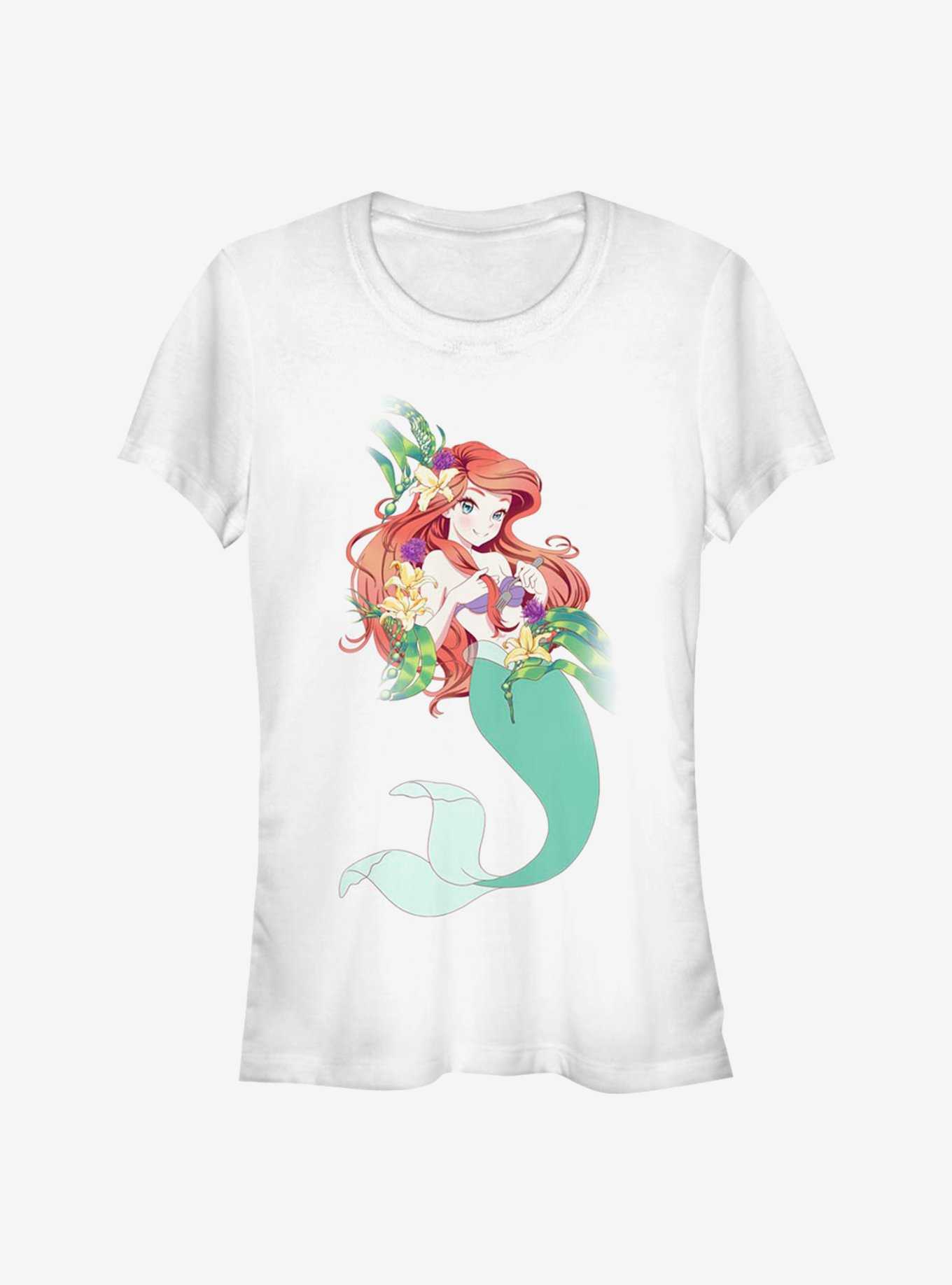 Disney The Little Mermaid Ariel Kawaii Girls T-Shirt, , hi-res
