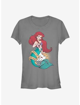 Disney The Little Mermaid Sailor Ariel Girls T-Shirt, CHARCOAL, hi-res