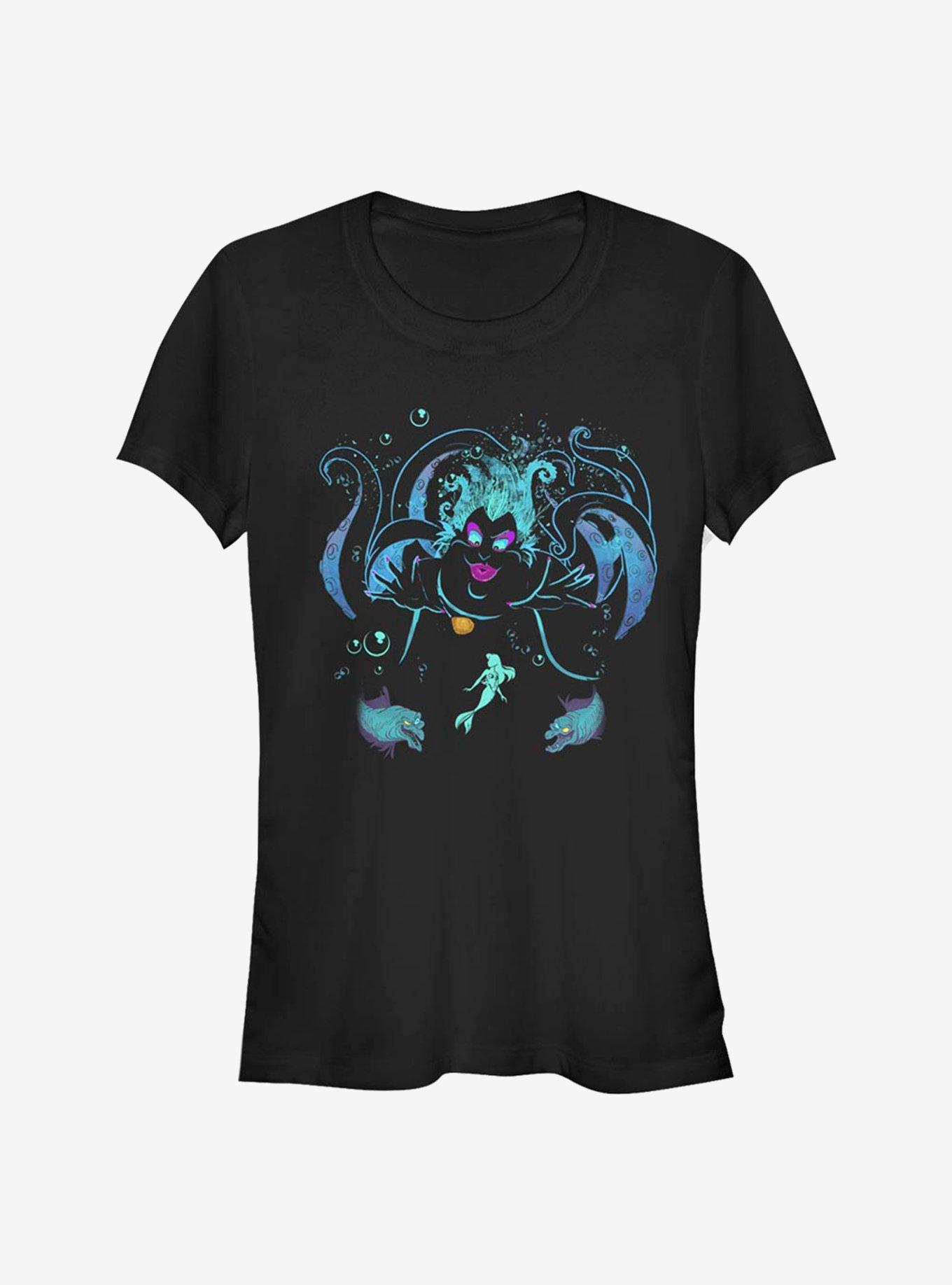 Disney The Little Mermaid Undulating Ursula Girls T-Shirt, BLACK, hi-res