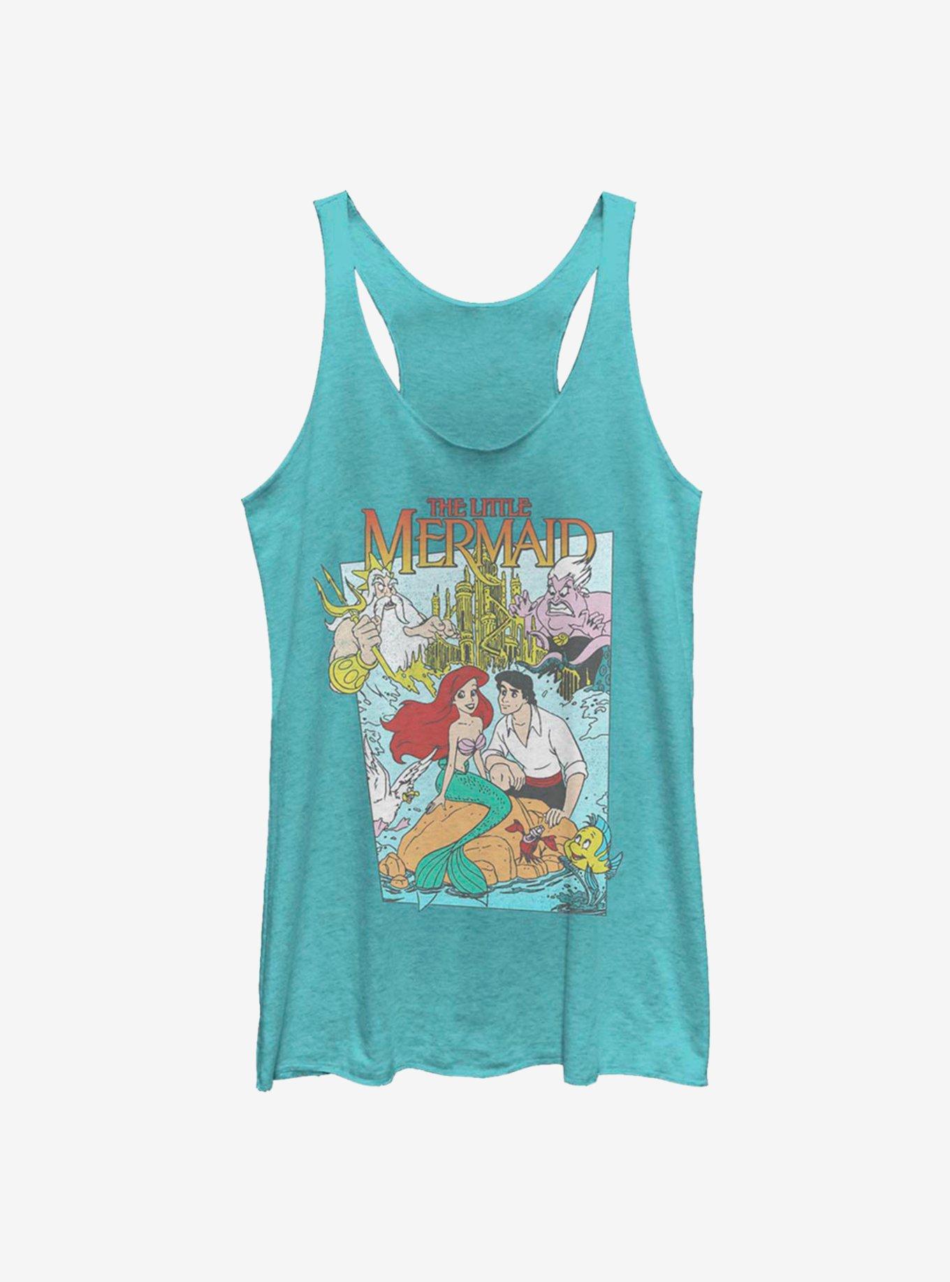 Disney The Little Mermaid Cover Girls Tank, TAHI BLUE, hi-res