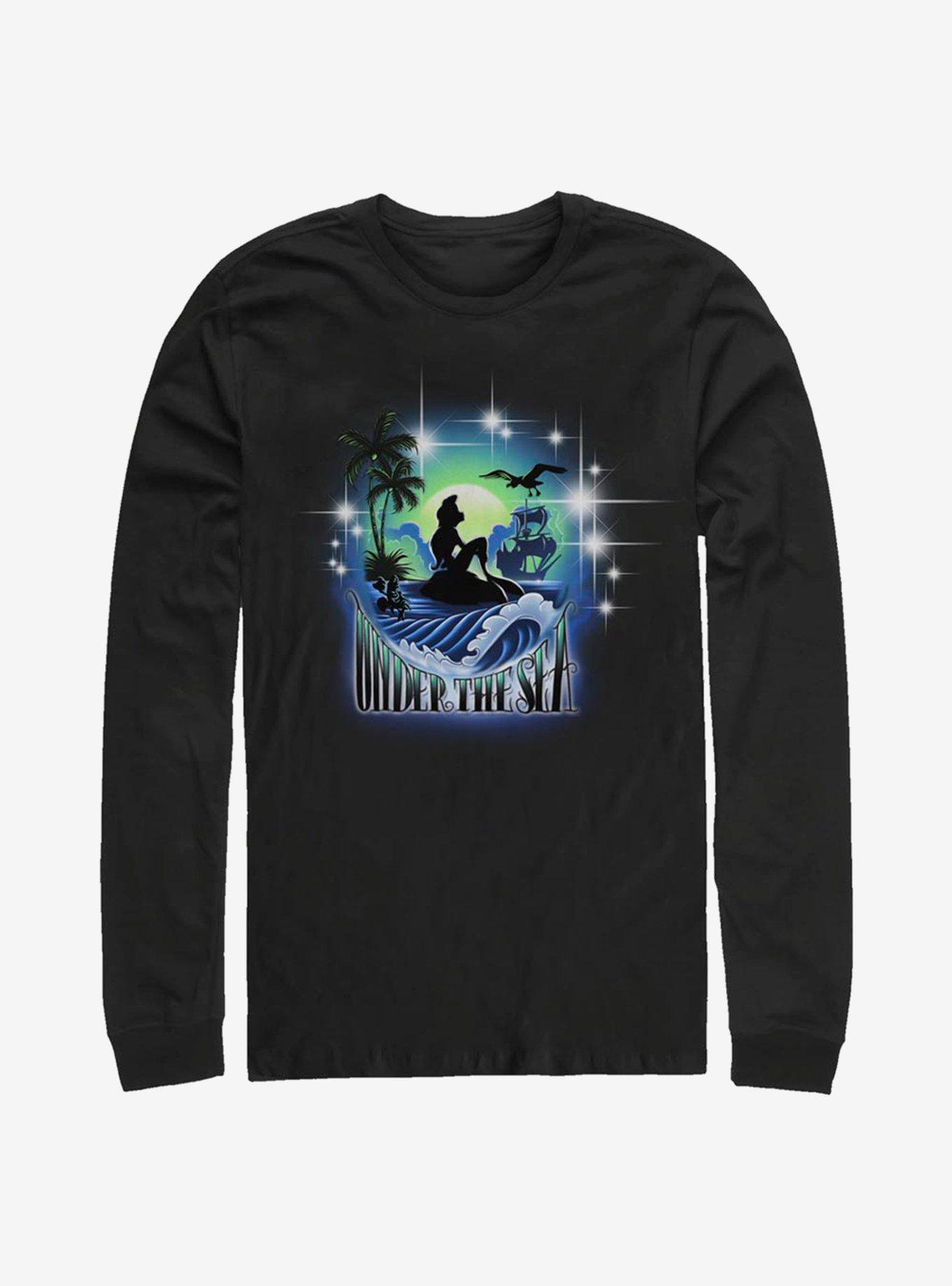 Disney The Little Mermaid Aladdin Tour Long-Sleeve T-Shirt, BLACK, hi-res