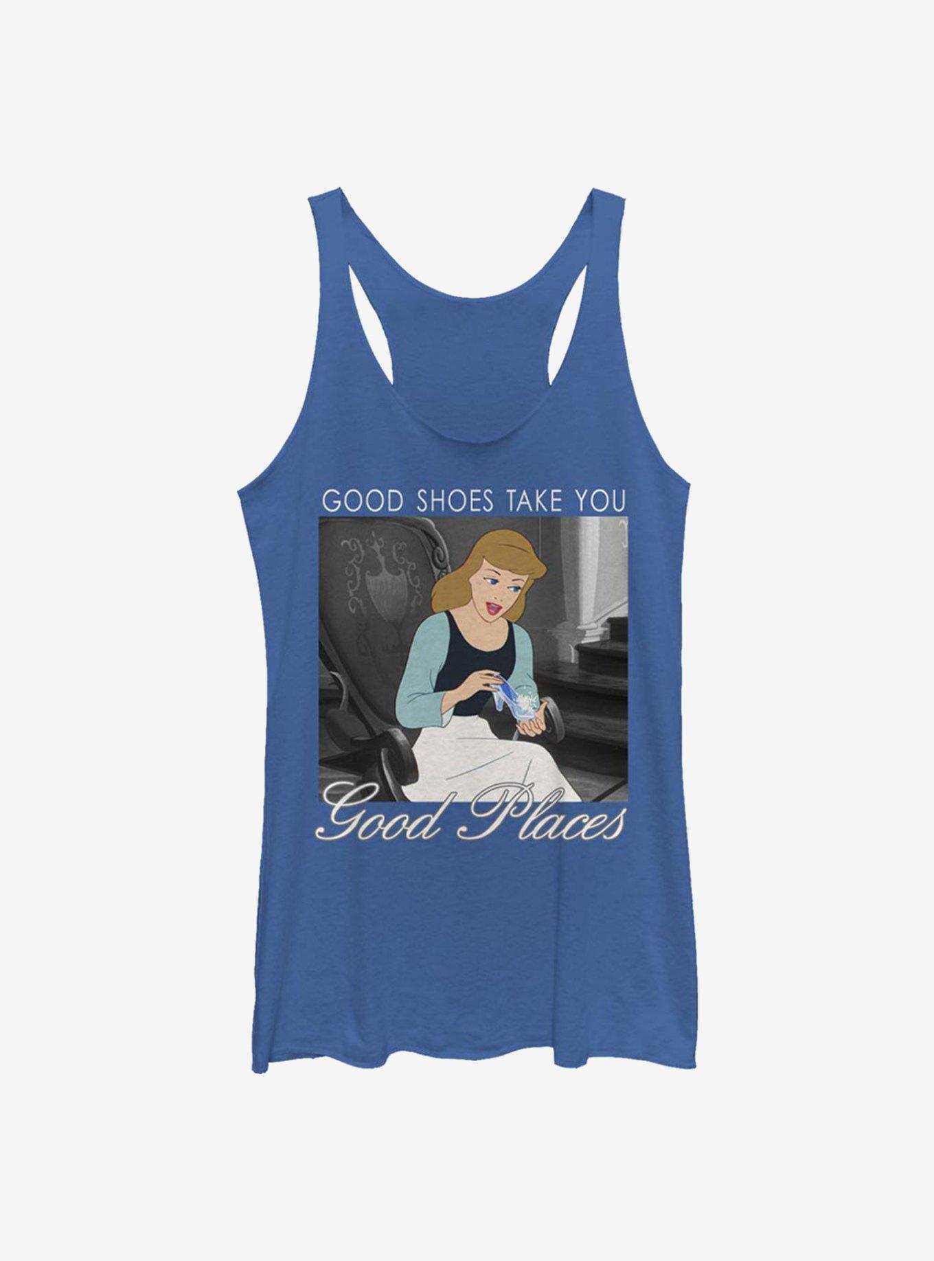 Disney Cinderella Shoes Girls Tank, ROY HTR, hi-res