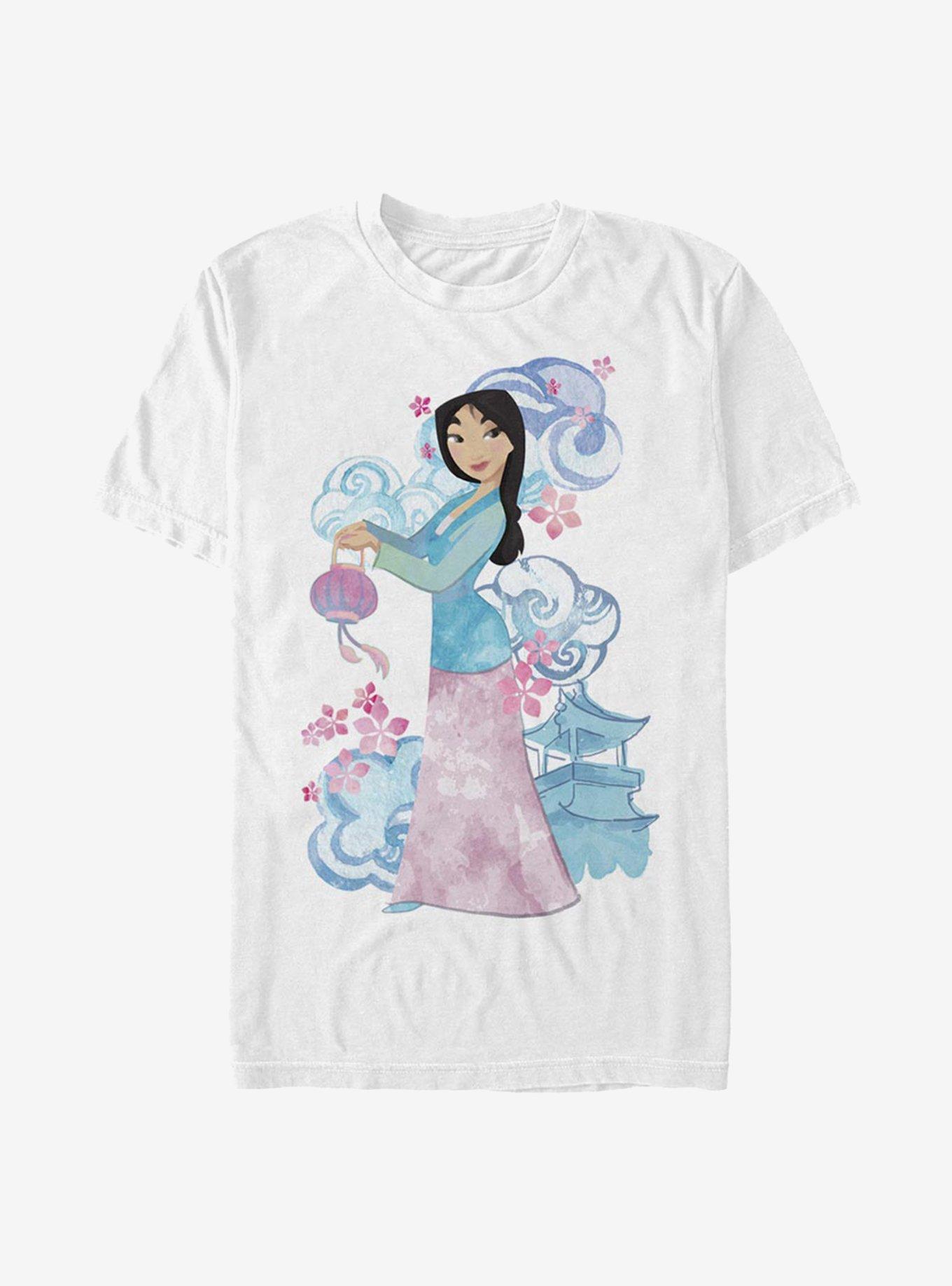 Disney Mulan Strength And Beauty T-Shirt, WHITE, hi-res