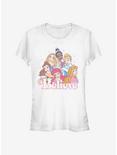 Disney Princess Believe Girls T-Shirt, WHITE, hi-res