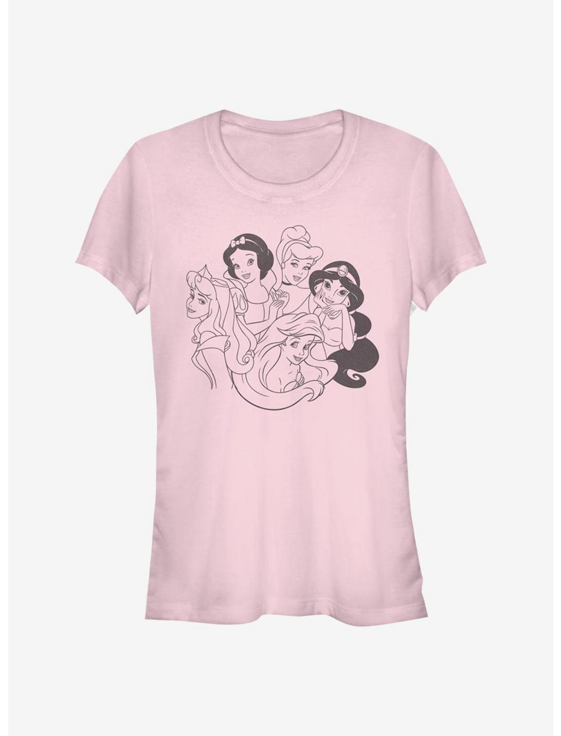 Disney Princess Simple Princess Girls T-Shirt, LIGHT PINK, hi-res