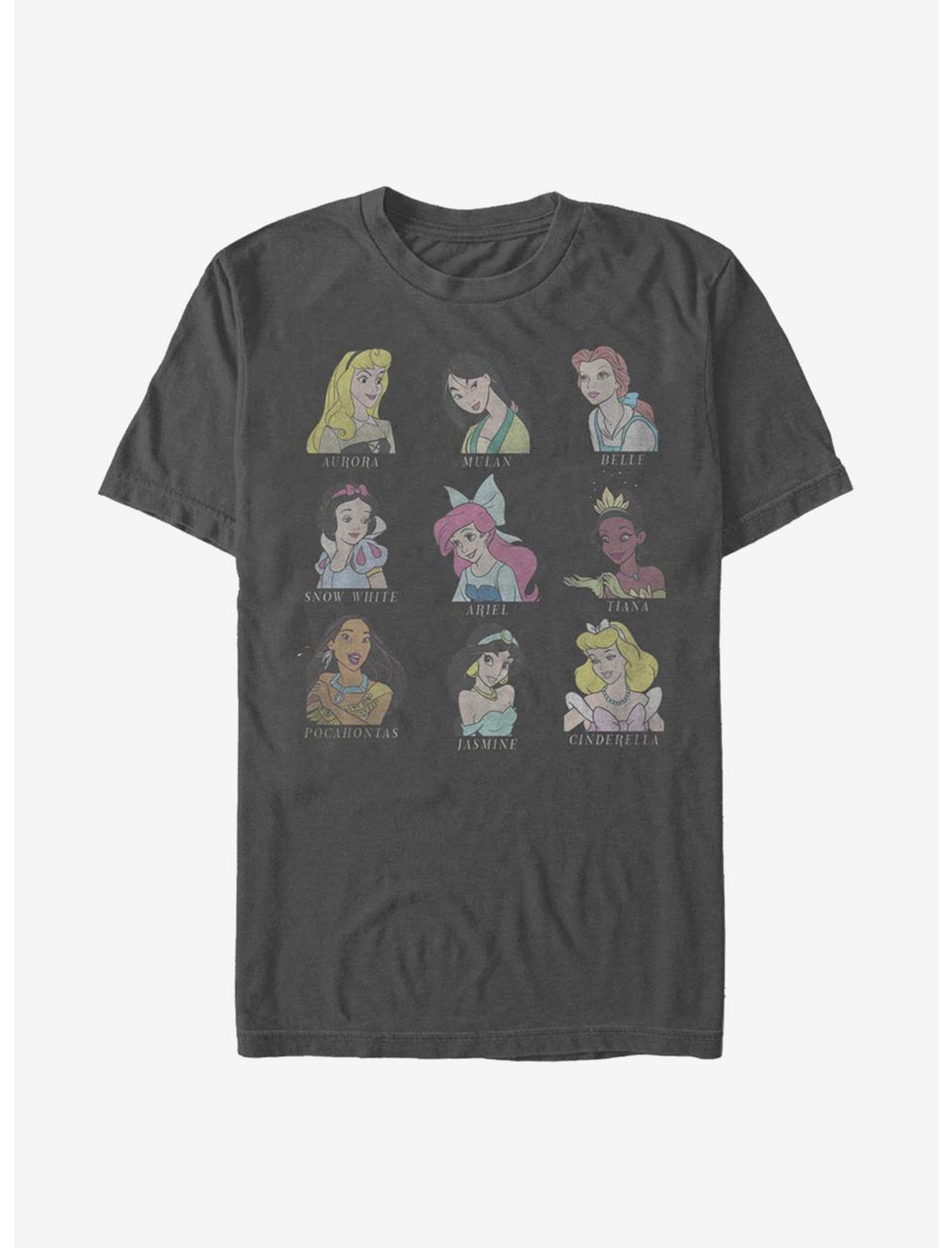 Disney Princess Chart T-Shirt, CHARCOAL, hi-res