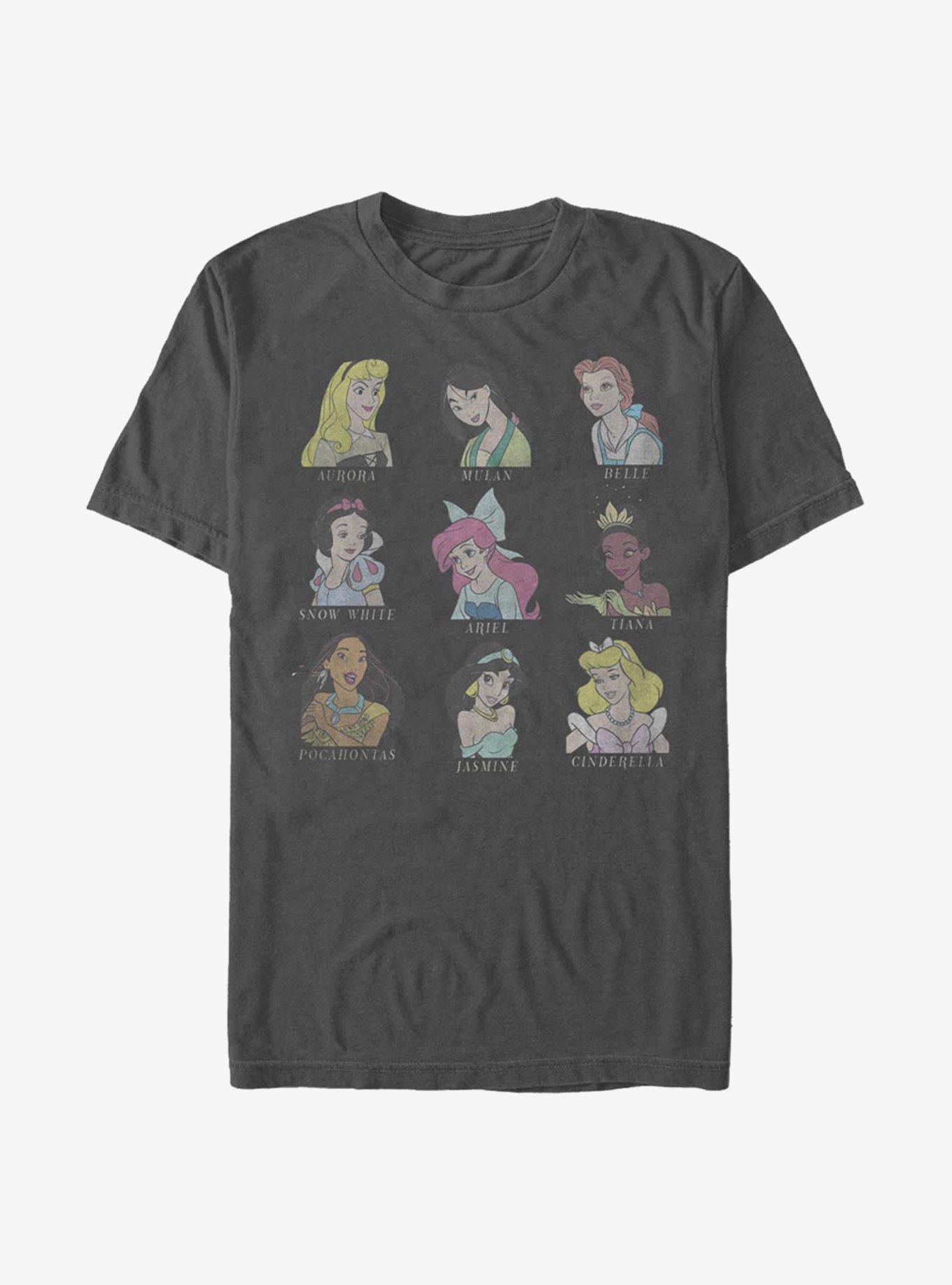 Disney Princess Chart T-Shirt, CHARCOAL, hi-res