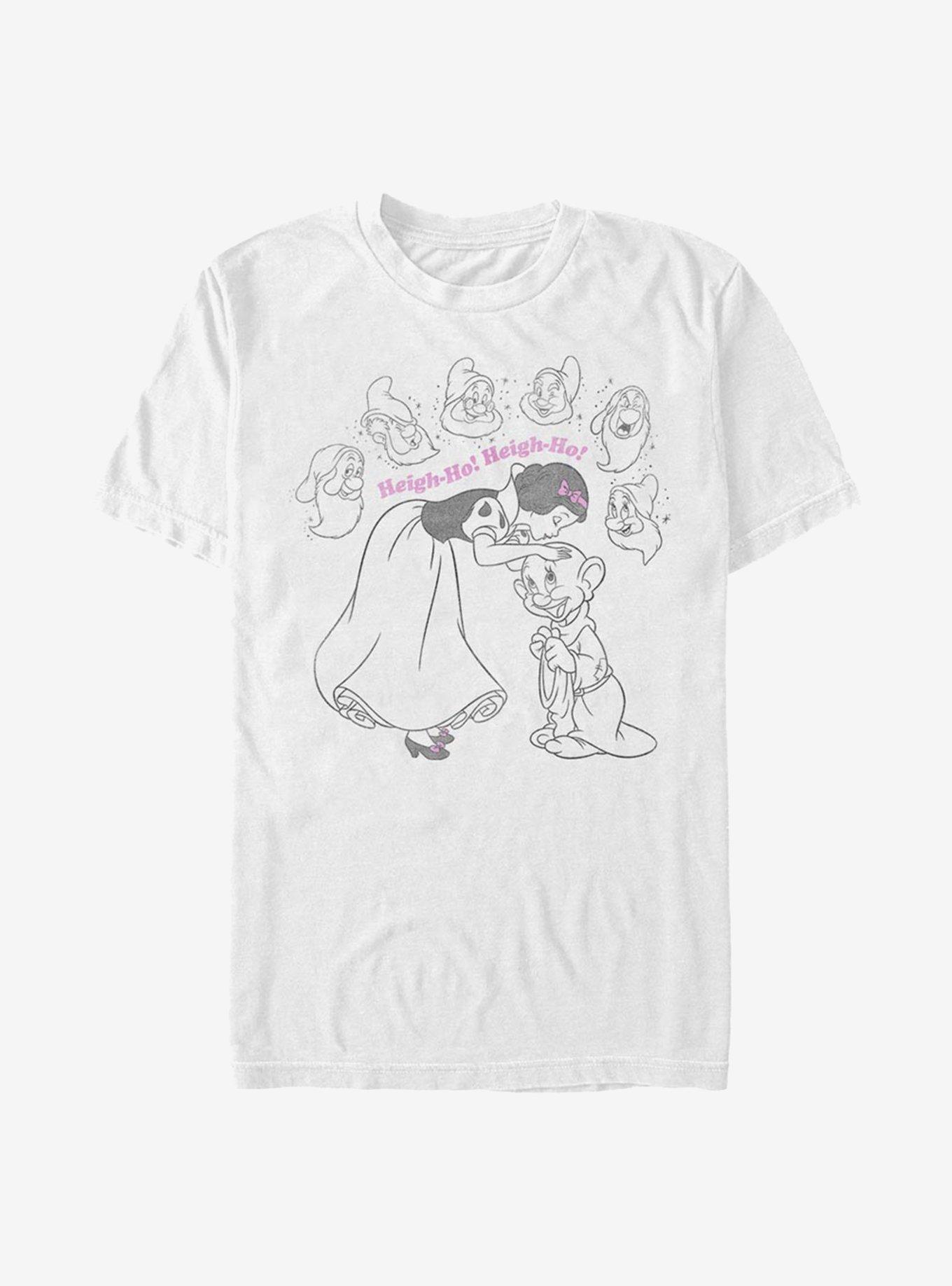 Disney Snow White And The Seven Dwarfs Heigh-Ho T-Shirt, WHITE, hi-res