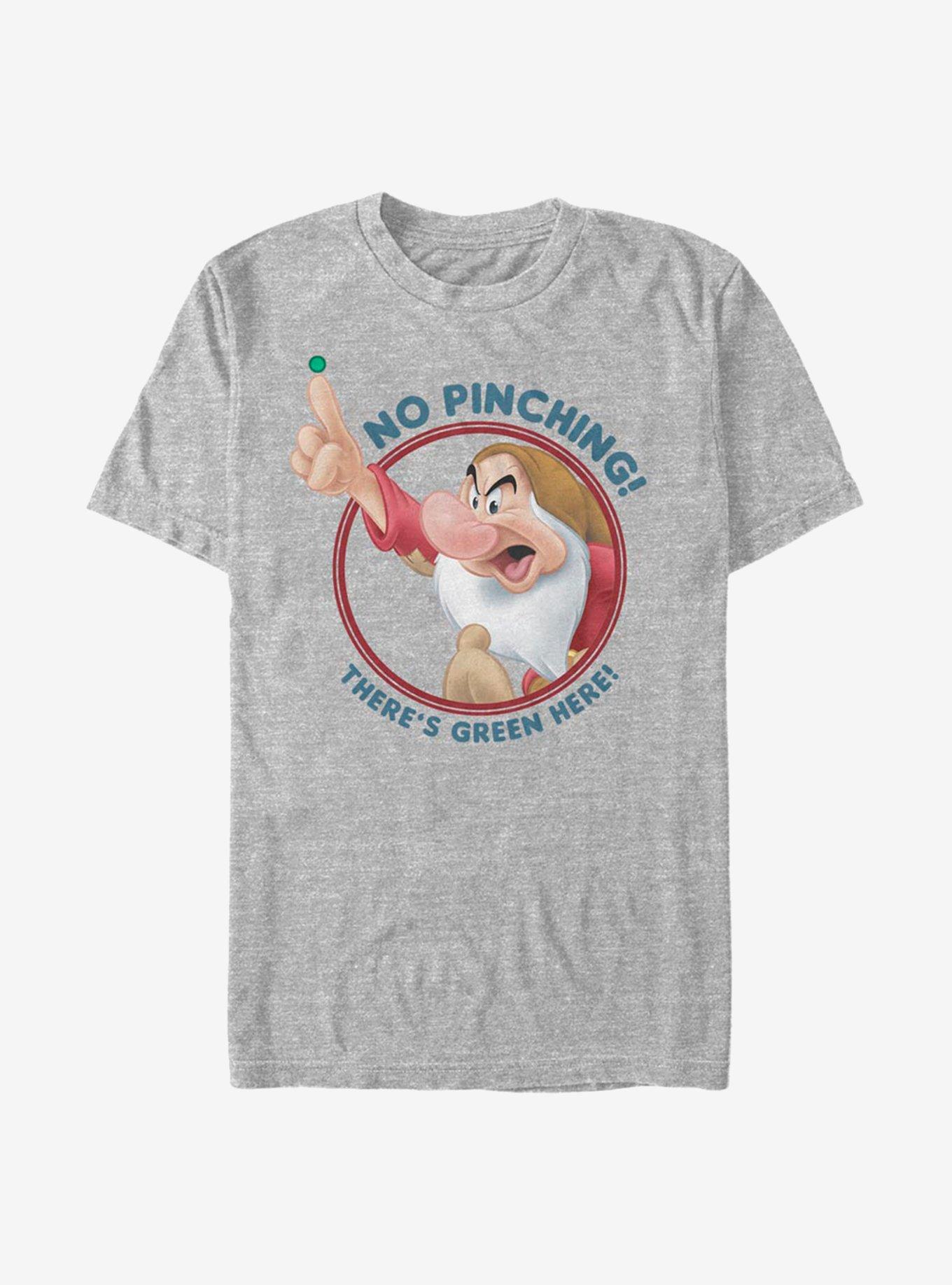 Disney Snow White And The Seven Dwarfs No Pinching Grumpy T Shirt Grey Hot Topic 