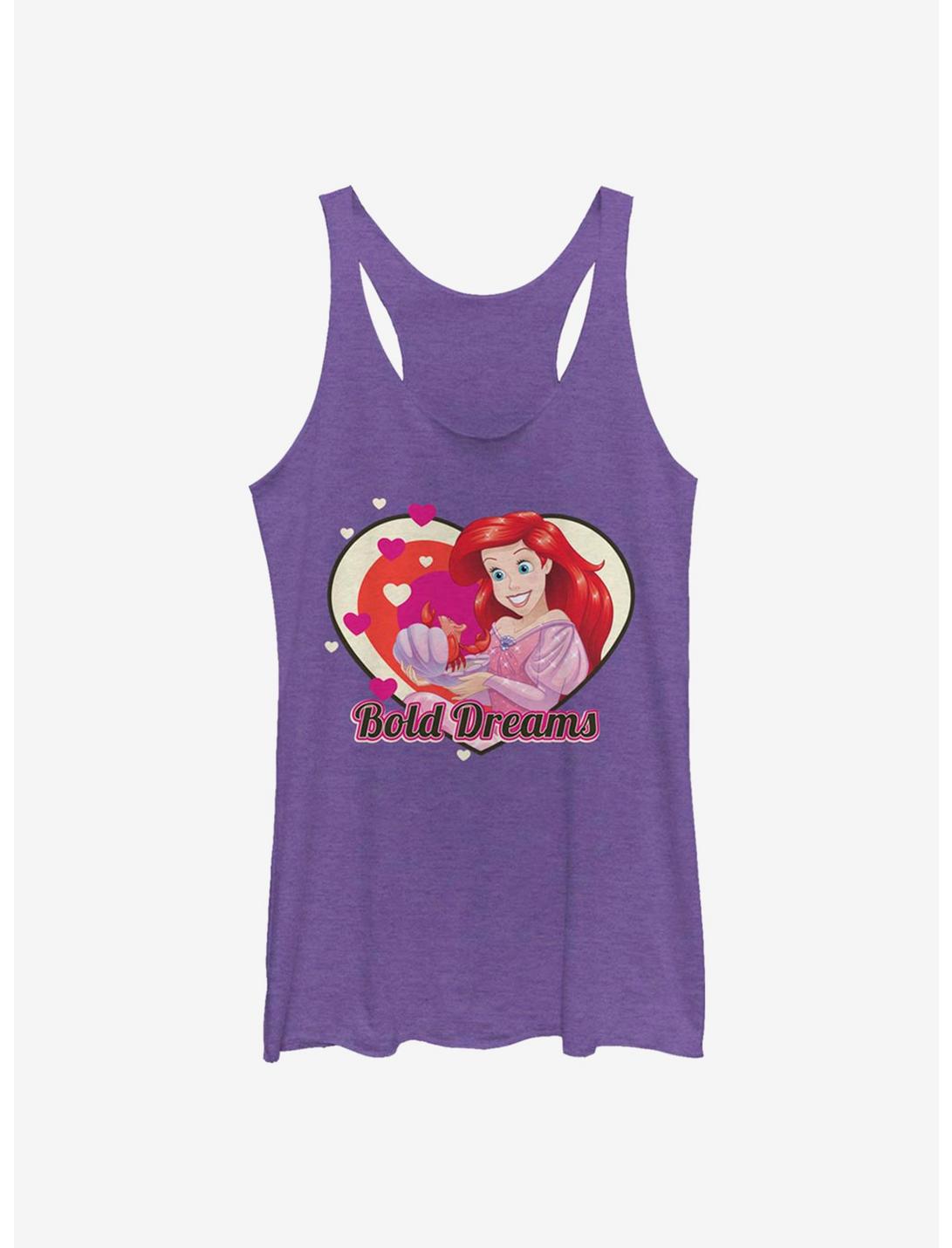 Disney The Little Mermaid Ariel Heart Girls Tank, PUR HTR, hi-res