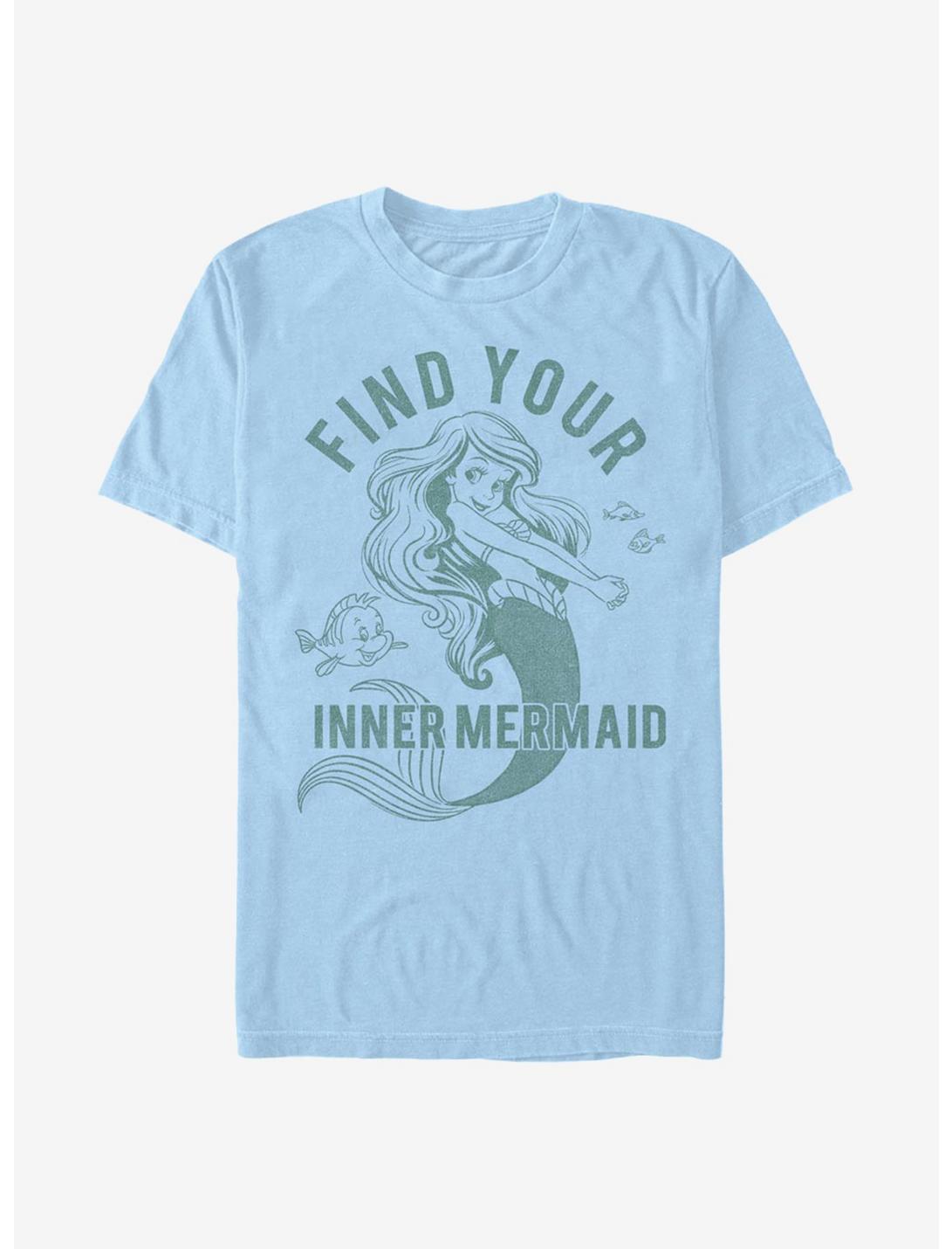 Disney The Little Mermaid Inner Mermaid T-Shirt, LT BLUE, hi-res