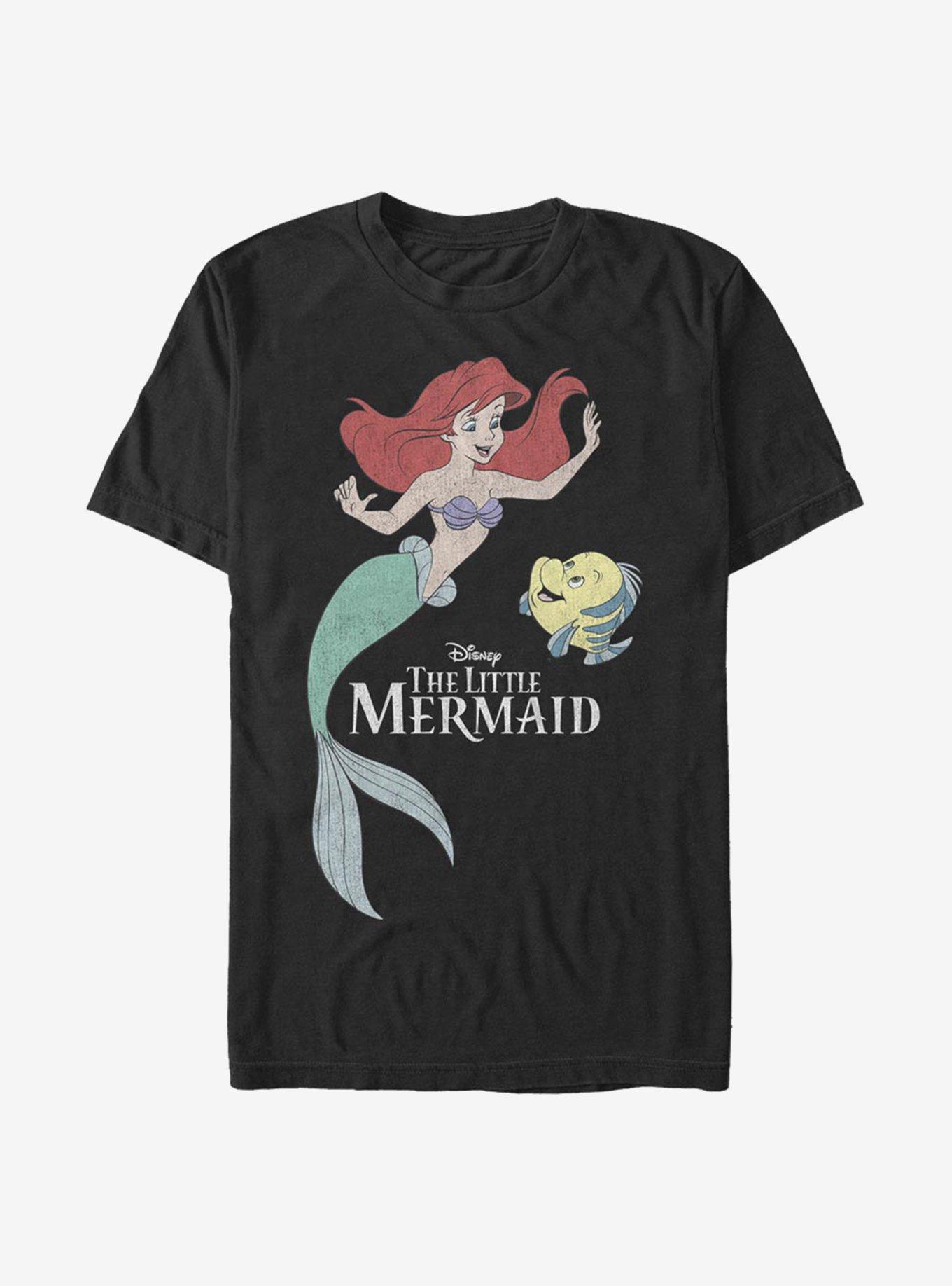 Disney The Little Mermaid Friends T-Shirt - BLACK | Hot Topic