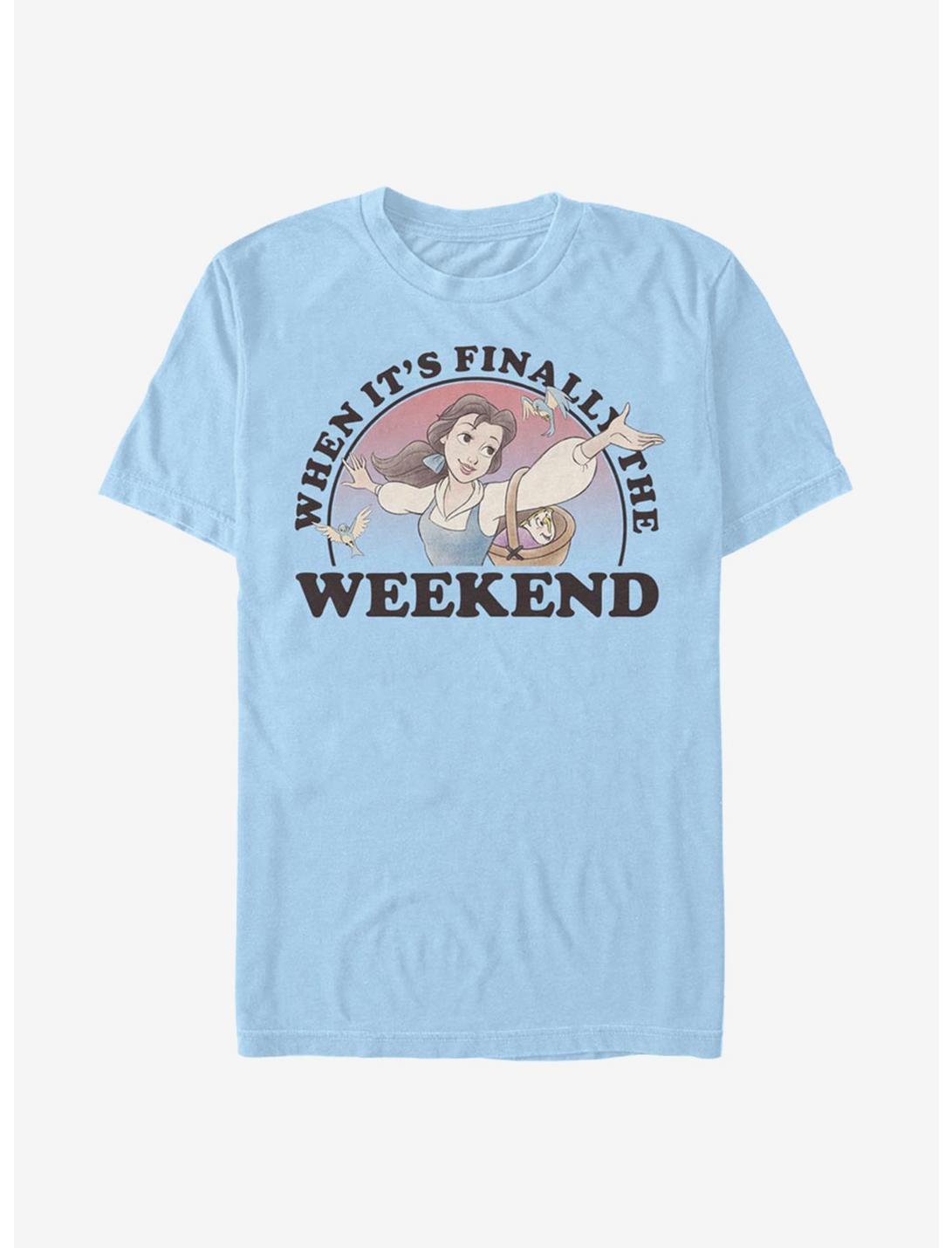 Disney Beauty And The Beast Weekend Belle T-Shirt, LT BLUE, hi-res