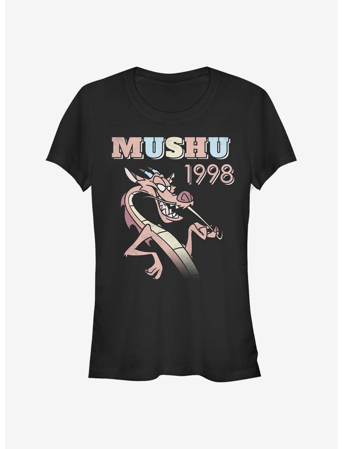 Disney Mulan 90's Mushu Girls T-Shirt, BLACK, hi-res