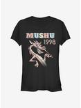 Disney Mulan 90's Mushu Girls T-Shirt, BLACK, hi-res