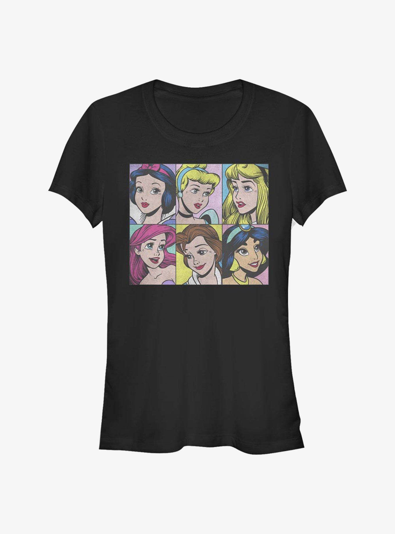 Disney Princess Pop Princesses Girls T-Shirt, BLACK, hi-res