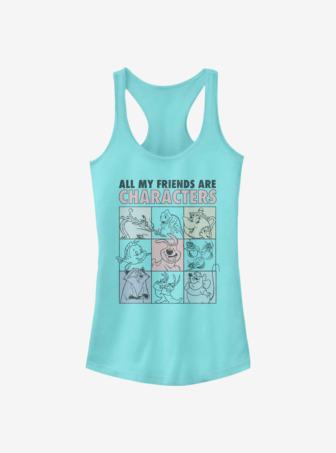 Disney Princess All My Friends Are Characters Girls Tank, CANCUN, hi-res