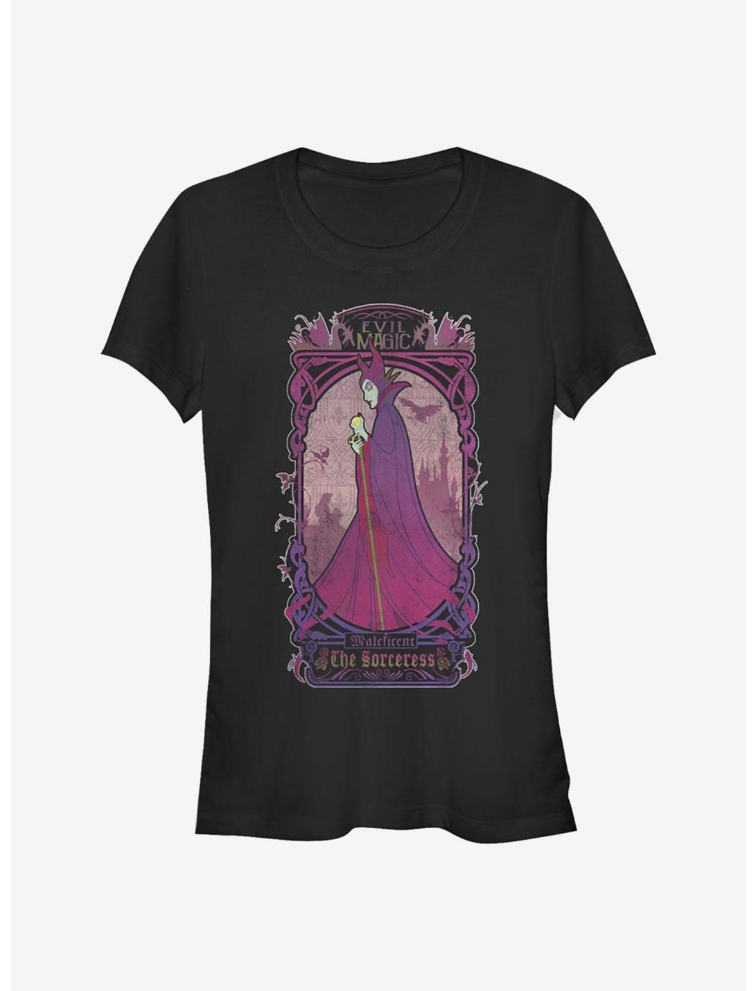 Disney Sleeping Beauty The Sorceress Maleficent Girls T-Shirt, BLACK, hi-res