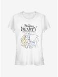 Disney Sleeping Beauty Aurora & Phillip Wake Me For The Romance Girls T-Shirt, WHITE, hi-res