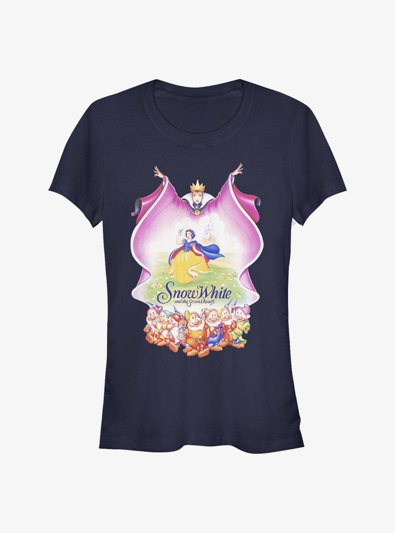 Disney Snow White And The Seven Dwarfs Classic Snow White Girls T-Shirt, NAVY, hi-res